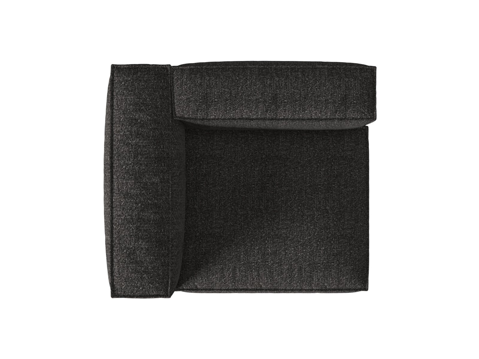 Boucle Left Modular Sofa, "Nuria", 1 Seat, 125x110x72