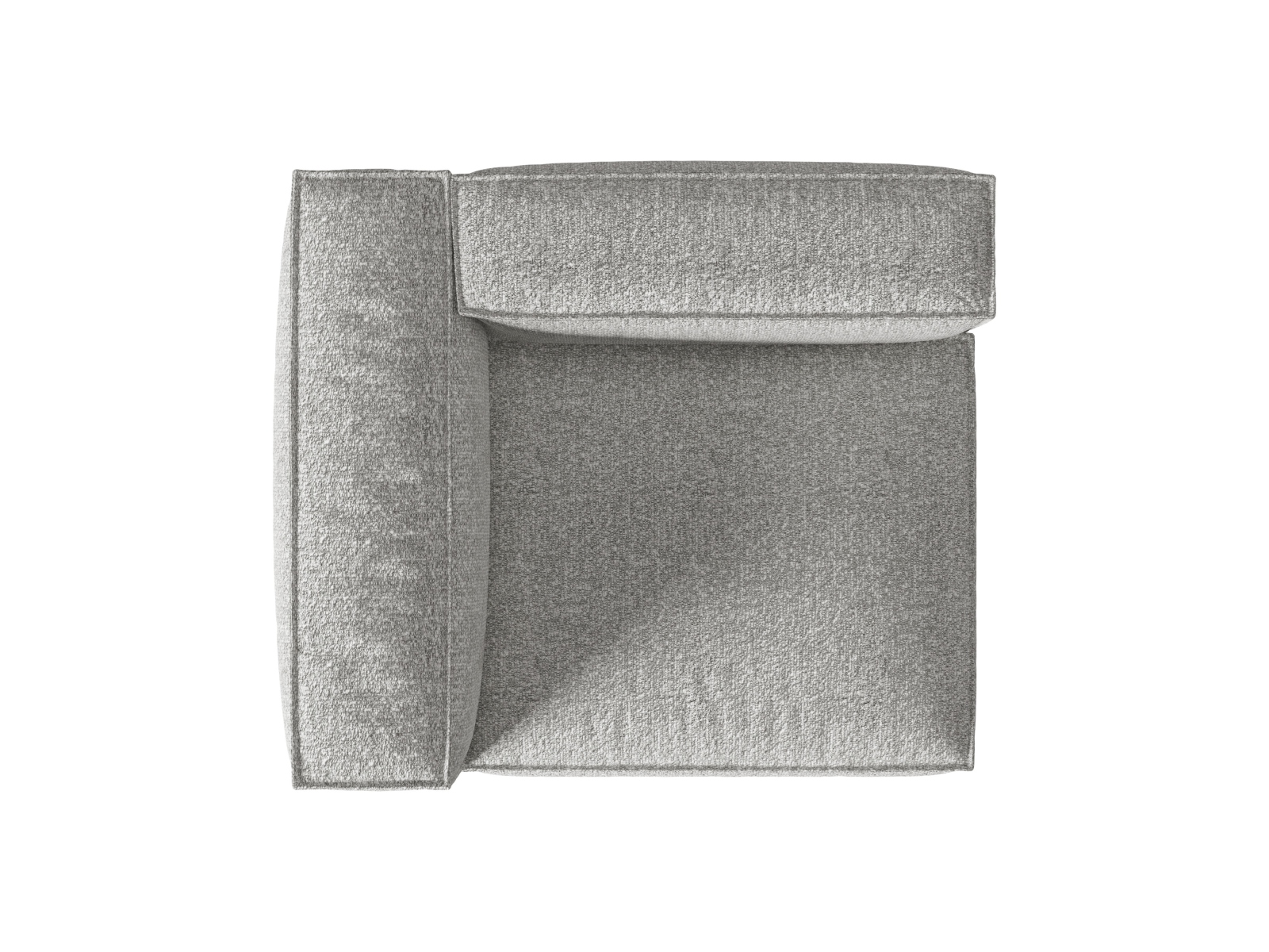 Boucle Left Modular Sofa, "Nuria", 1 Seat, 125x110x72