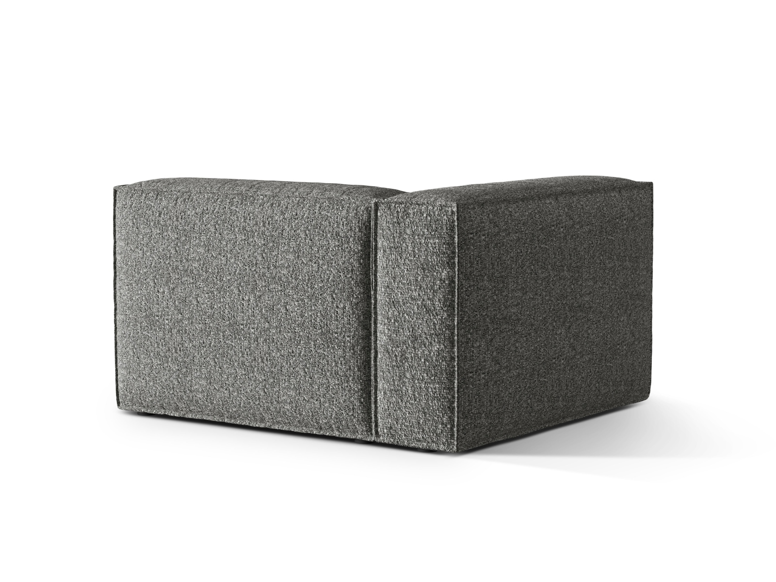 Boucle Left Modular Sofa, "Nuria", 1 Seat, 125x110x72