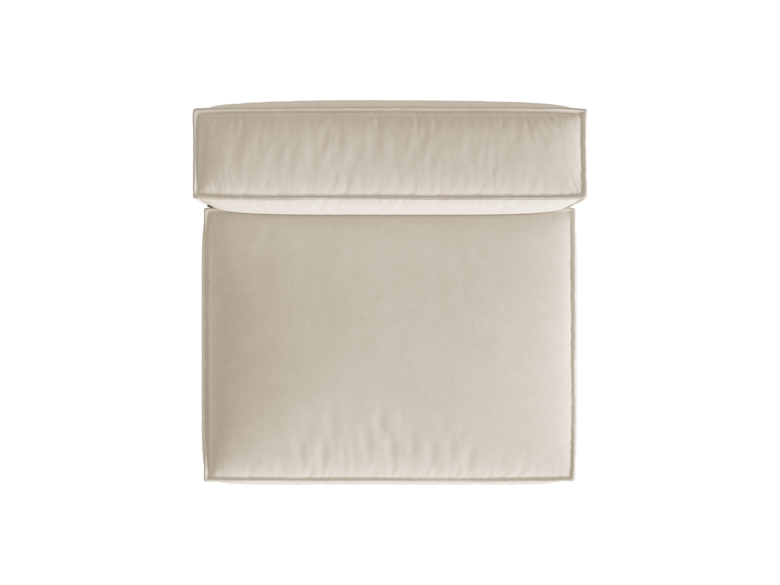 Velvet Modul Armless, "Nuria", 2 Seats, 120x110x72