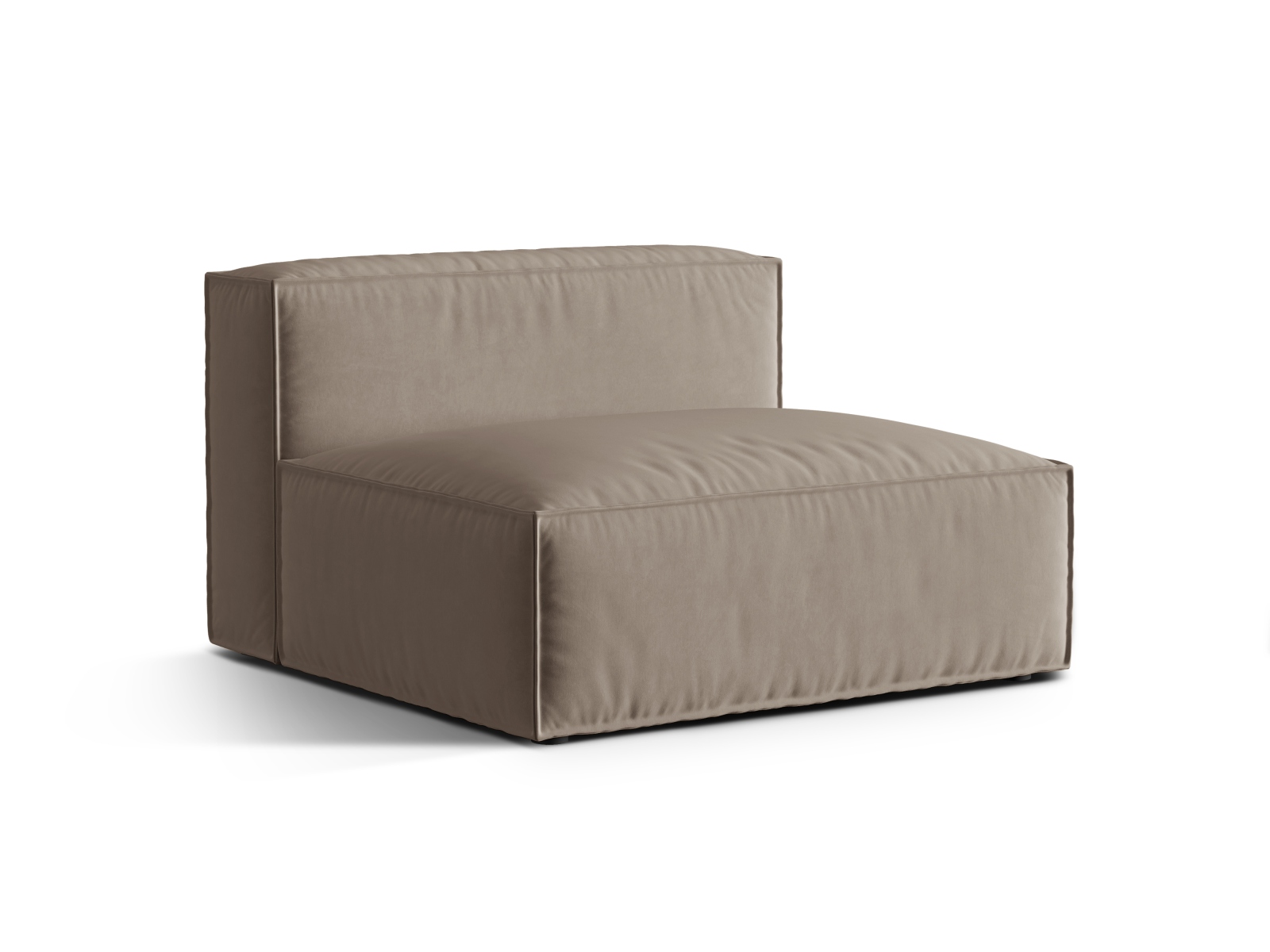 Velvet Modul Armless, "Nuria", 2 Seats, 120x110x72