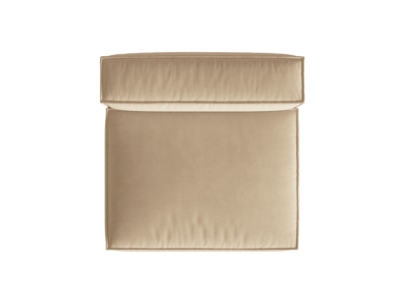 Velvet Modul Armless, "Nuria", 2 Seats, 120x110x72