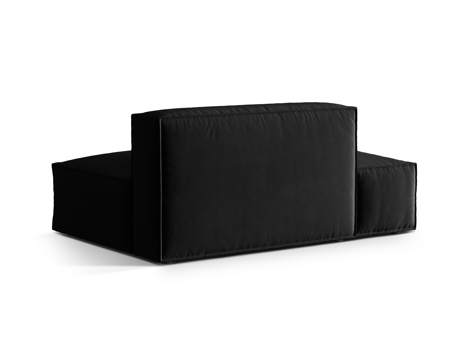 Velvet Left Modular Sofa, "Nuria", 3 Seats, 165x110x72
