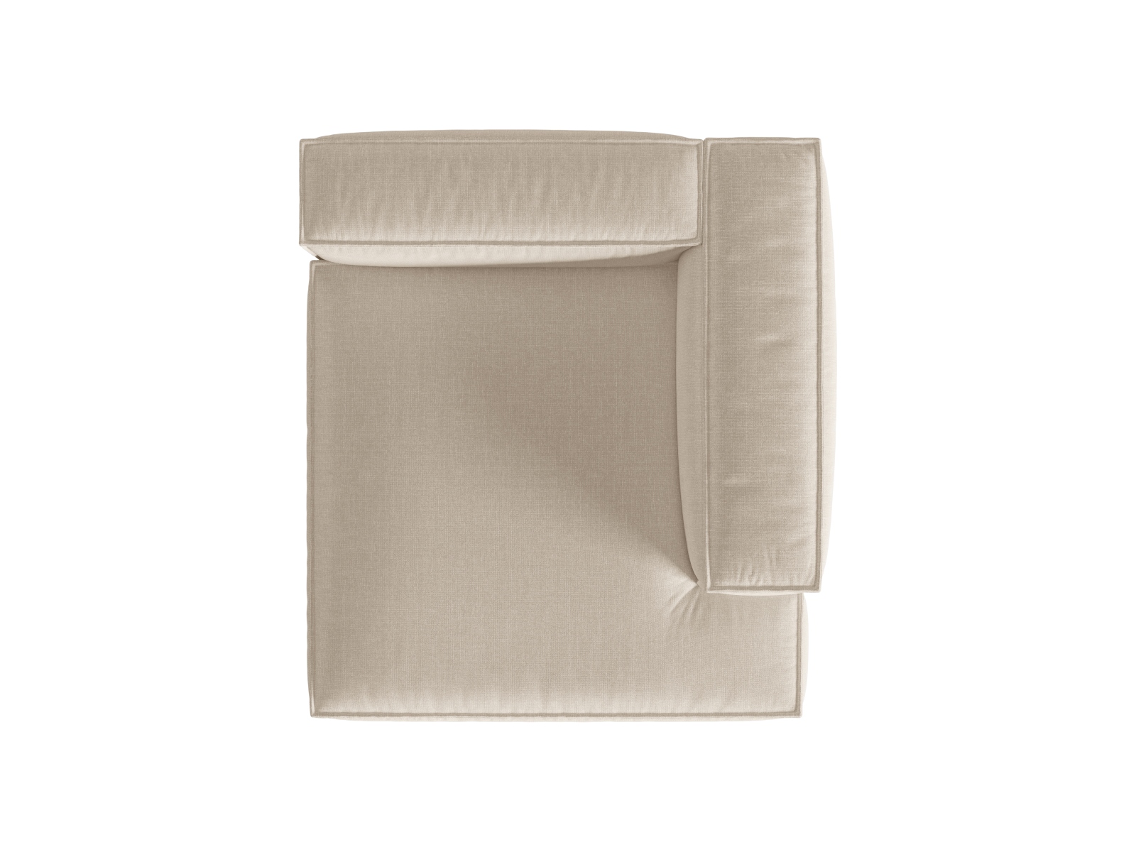 Chaise Longue Right, "Nuria", 1 Seat, 127x147x72