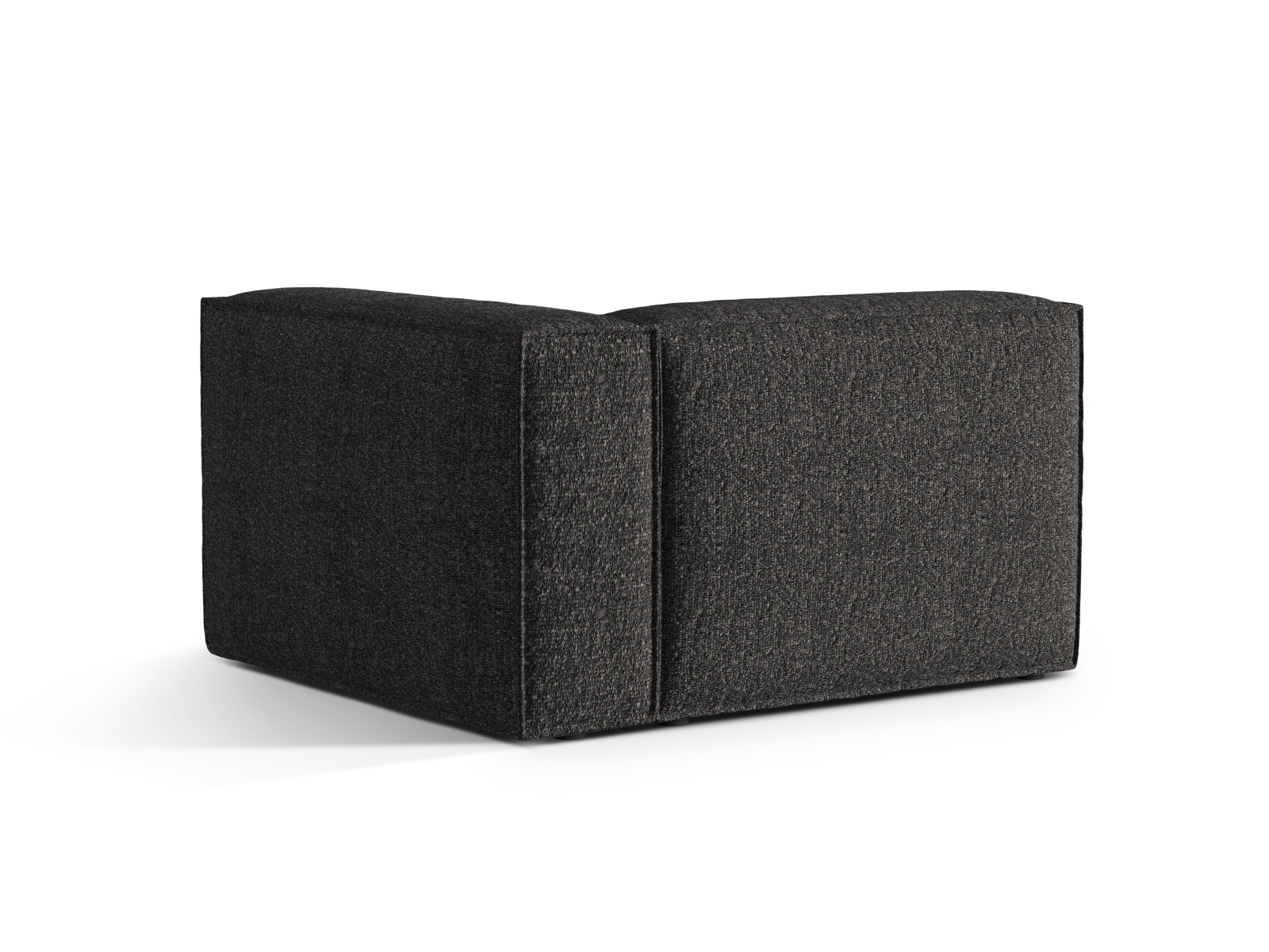 Boucle Right Modular Sofa, "Nuria", 1 Seat, 125x110x72