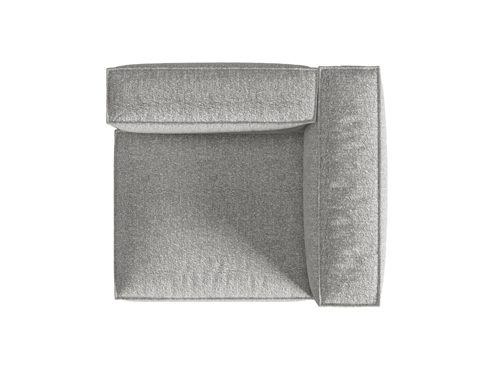 Boucle Right Modular Sofa, "Nuria", 1 Seat, 125x110x72