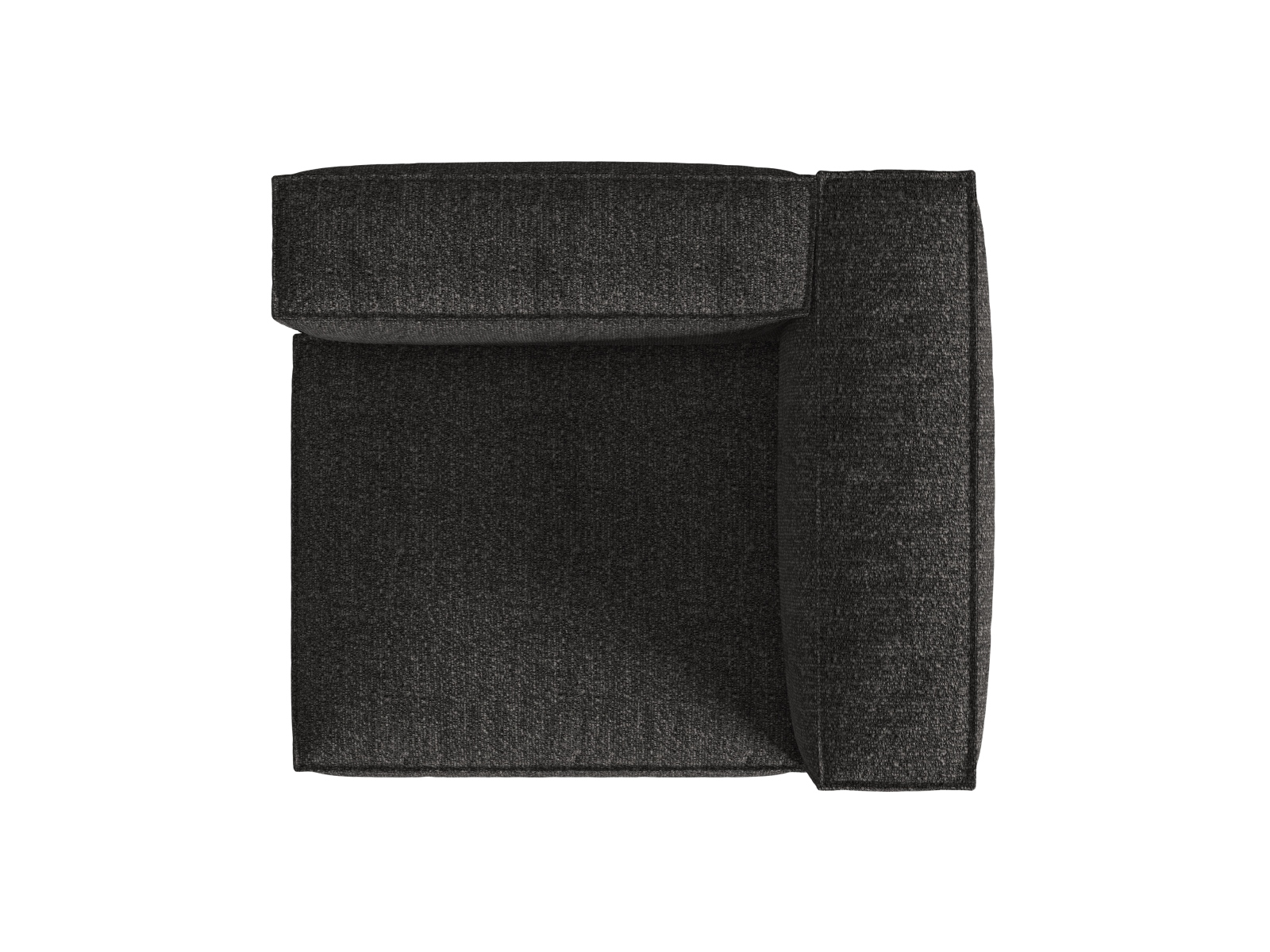 Boucle Right Modular Sofa, "Nuria", 1 Seat, 125x110x72