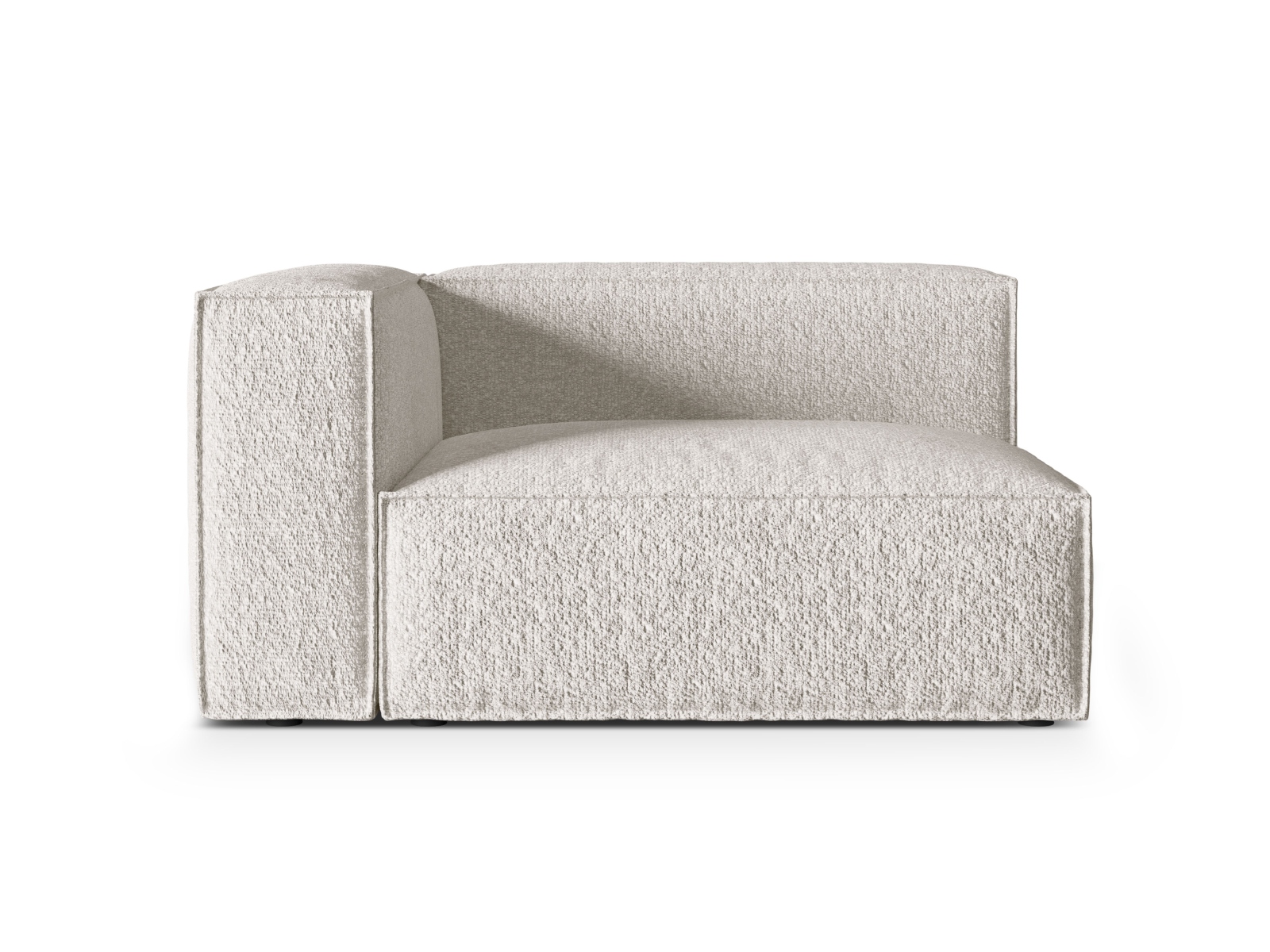 Boucle Left Modular Sofa, "Nuria", 2 Seats, 145x110x72