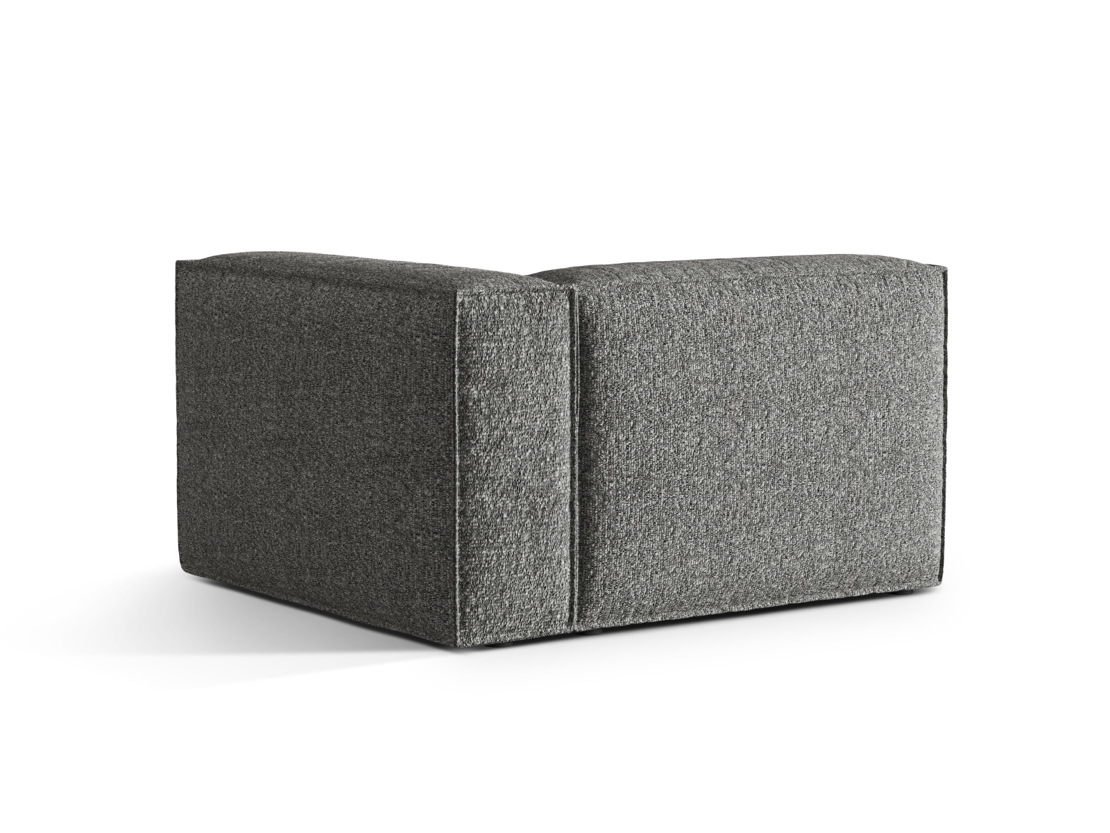 Boucle Right Modular Sofa, "Nuria", 1 Seat, 125x110x72
