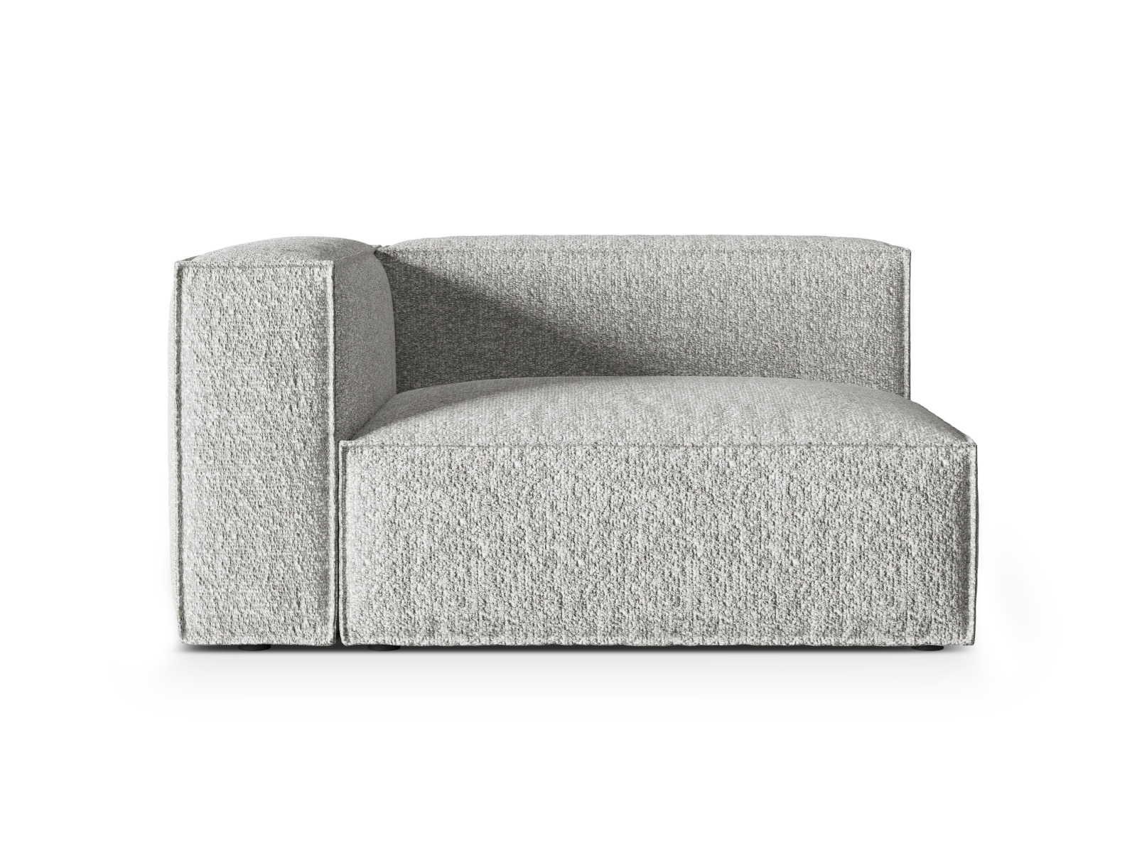 Boucle Left Modular Sofa, "Nuria", 2 Seats, 145x110x72