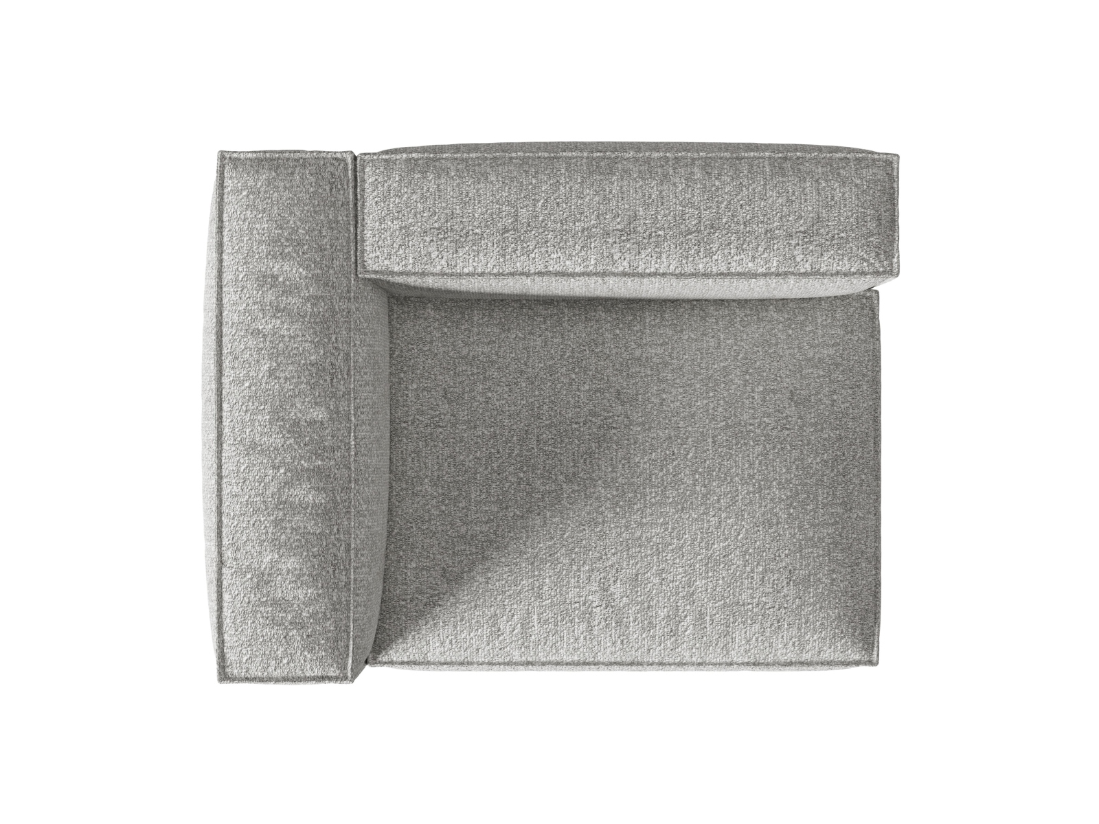 Boucle Left Modular Sofa, "Nuria", 2 Seats, 145x110x72