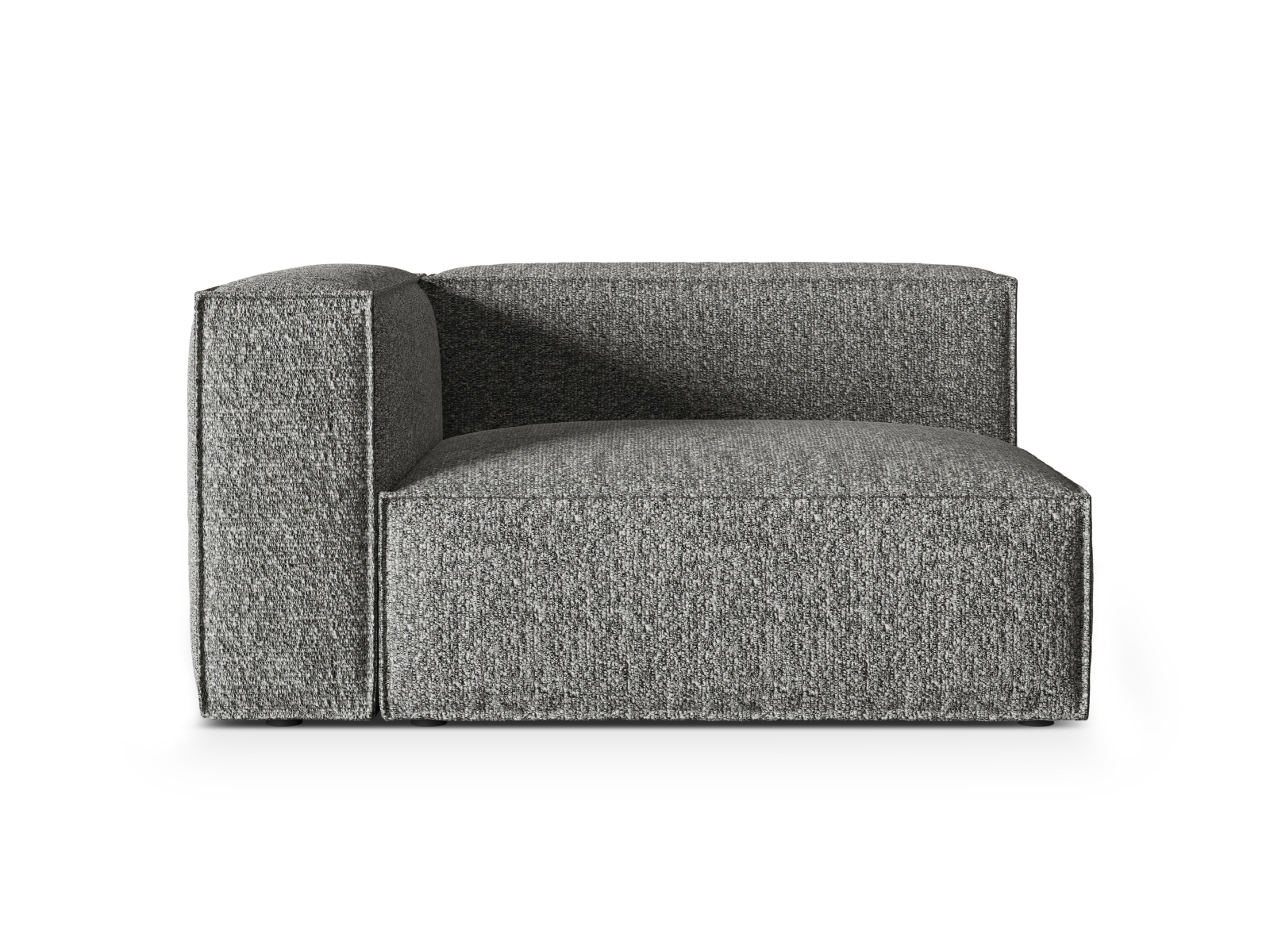 Boucle Left Modular Sofa, "Nuria", 2 Seats, 145x110x72