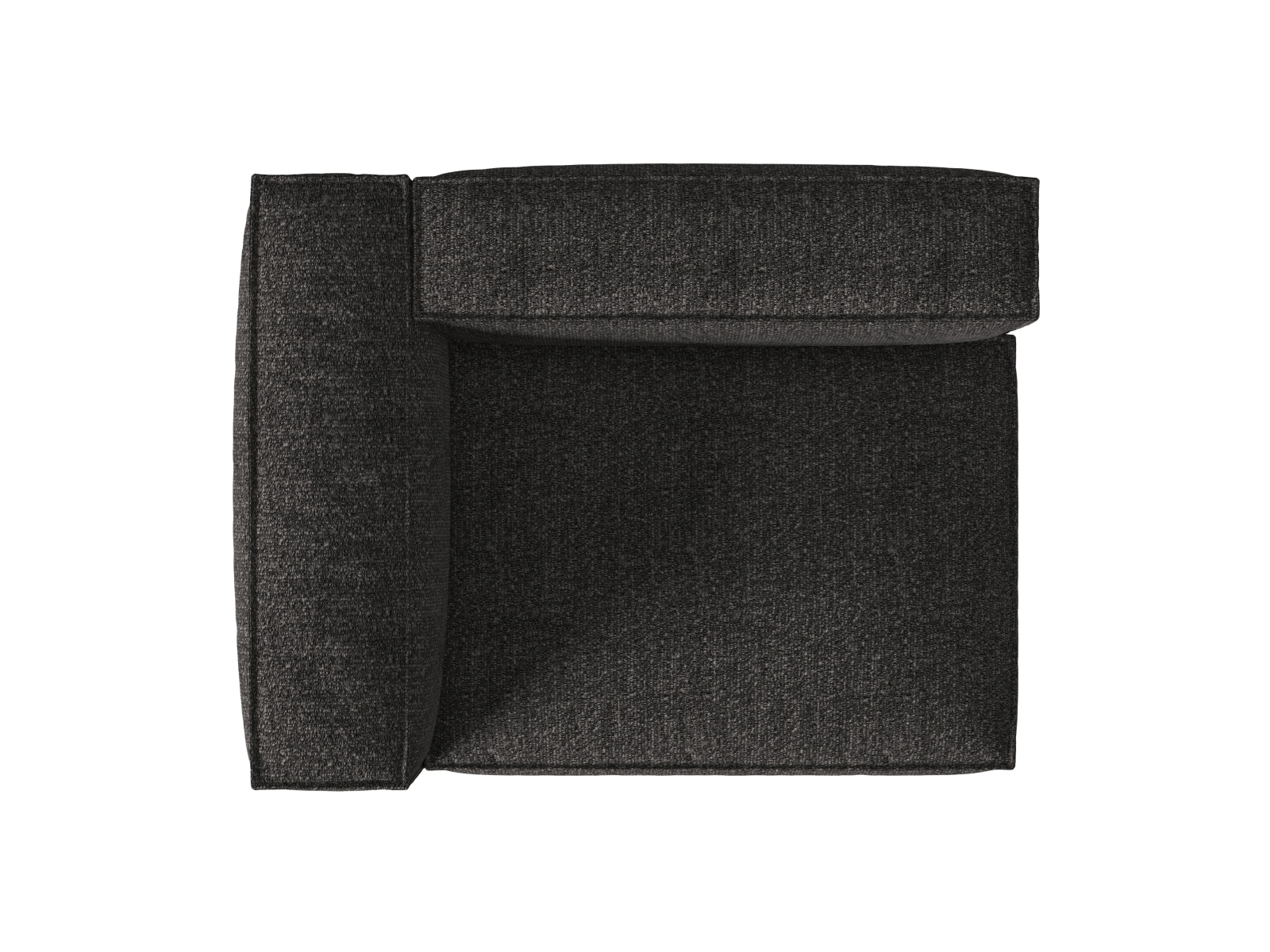 Boucle Left Modular Sofa, "Nuria", 2 Seats, 145x110x72