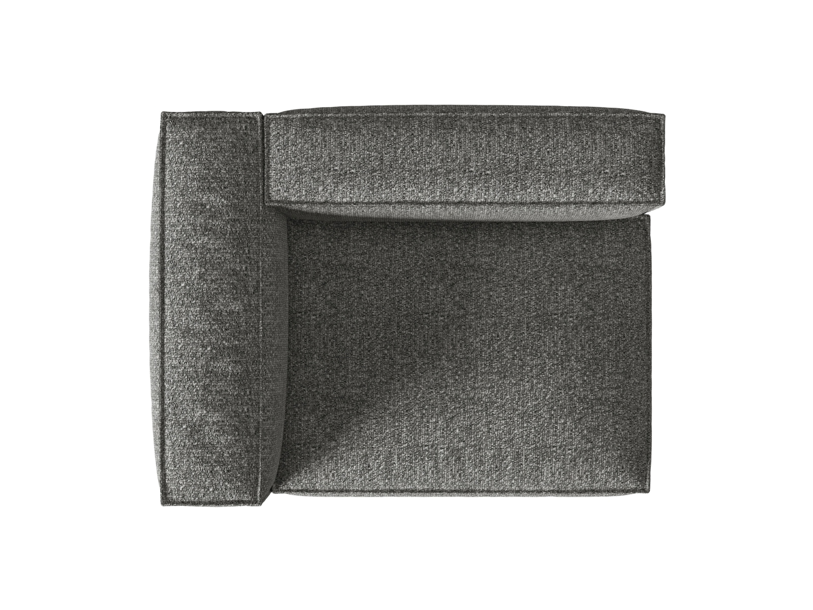 Boucle Left Modular Sofa, "Nuria", 2 Seats, 145x110x72