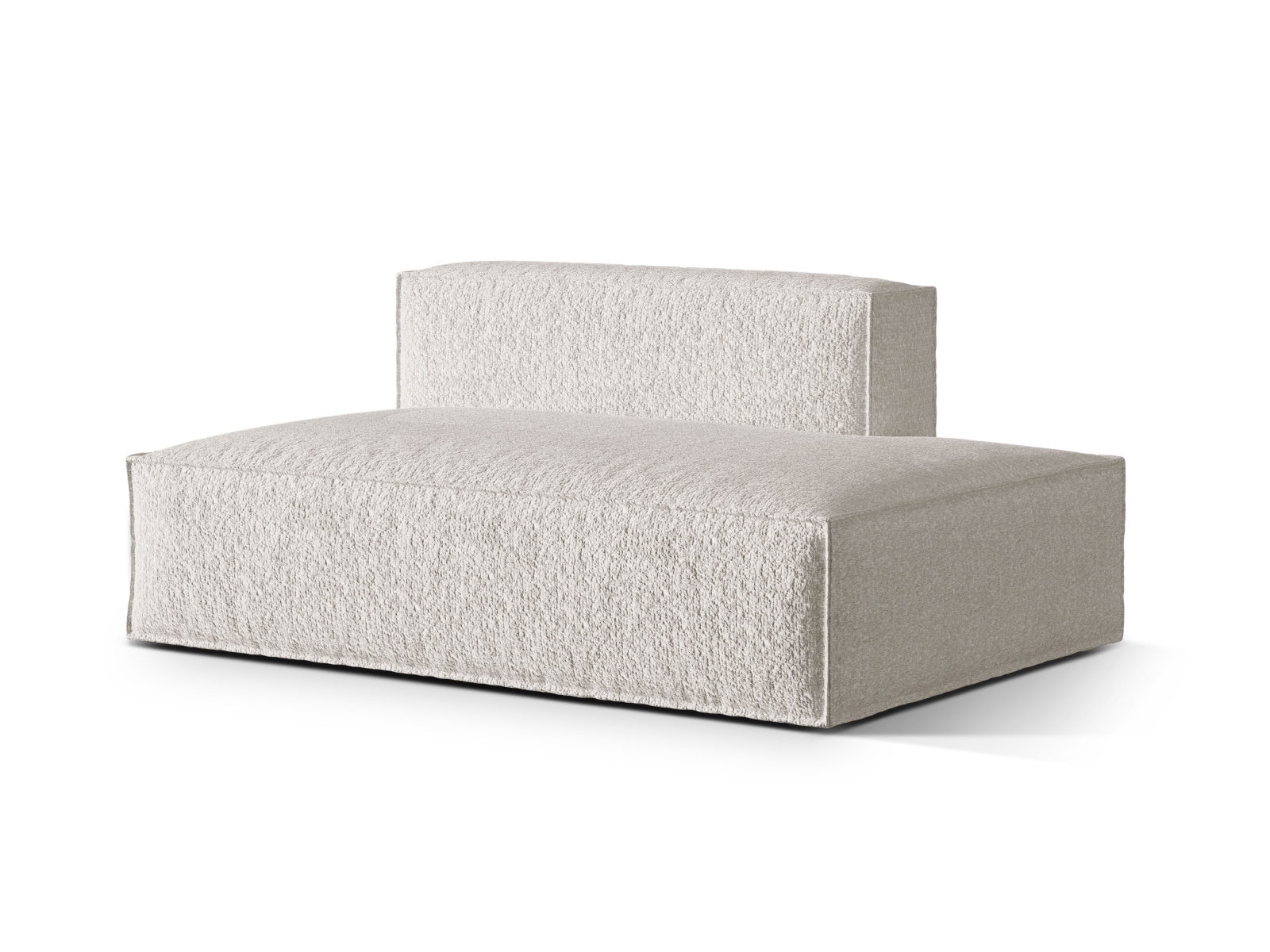 Boucle Right Modular Sofa, "Nuria", 3 Seats, 165x110x72