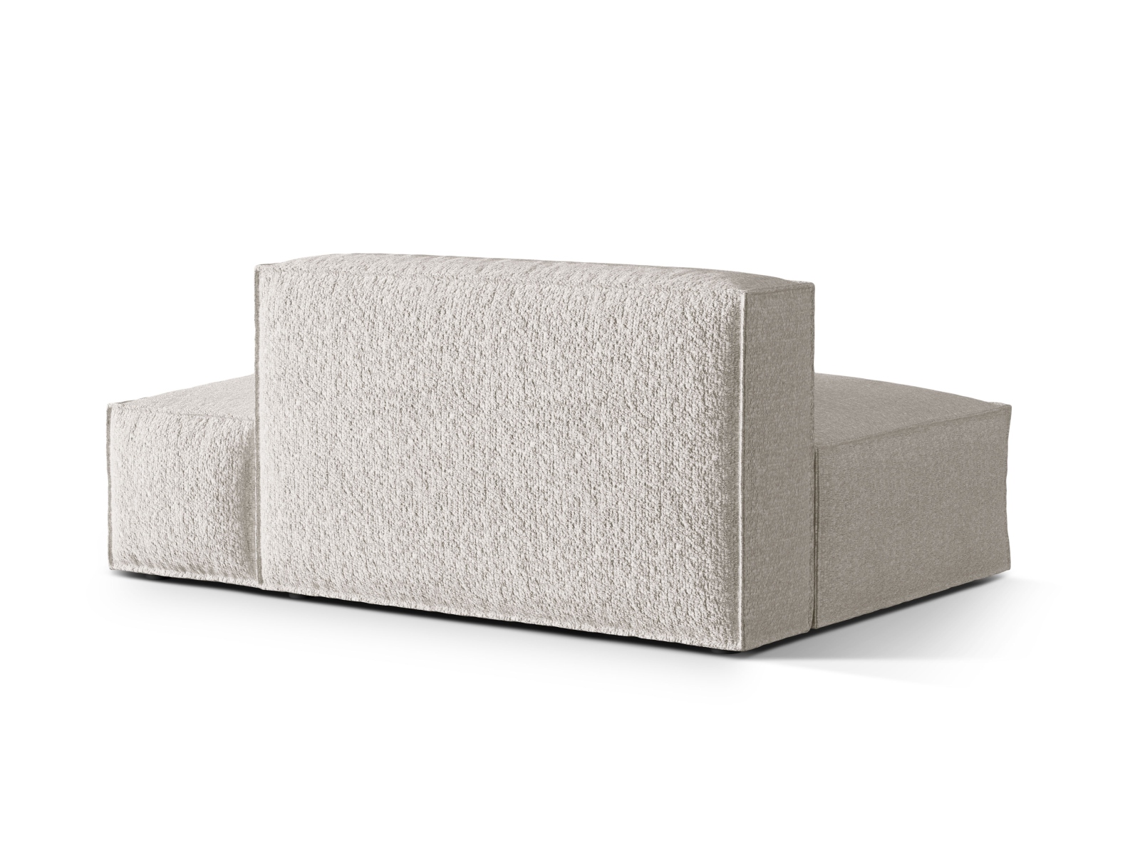 Boucle Right Modular Sofa, "Nuria", 3 Seats, 165x110x72