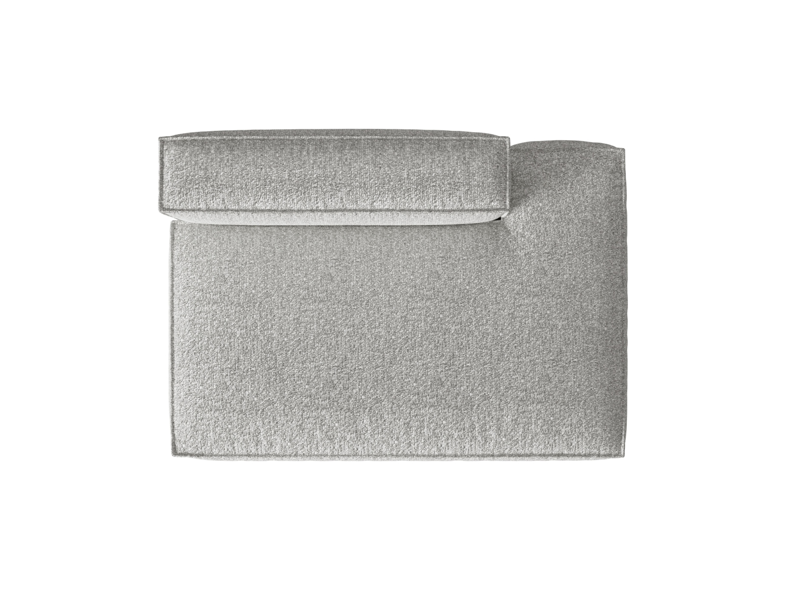 Boucle Right Modular Sofa, "Nuria", 3 Seats, 165x110x72