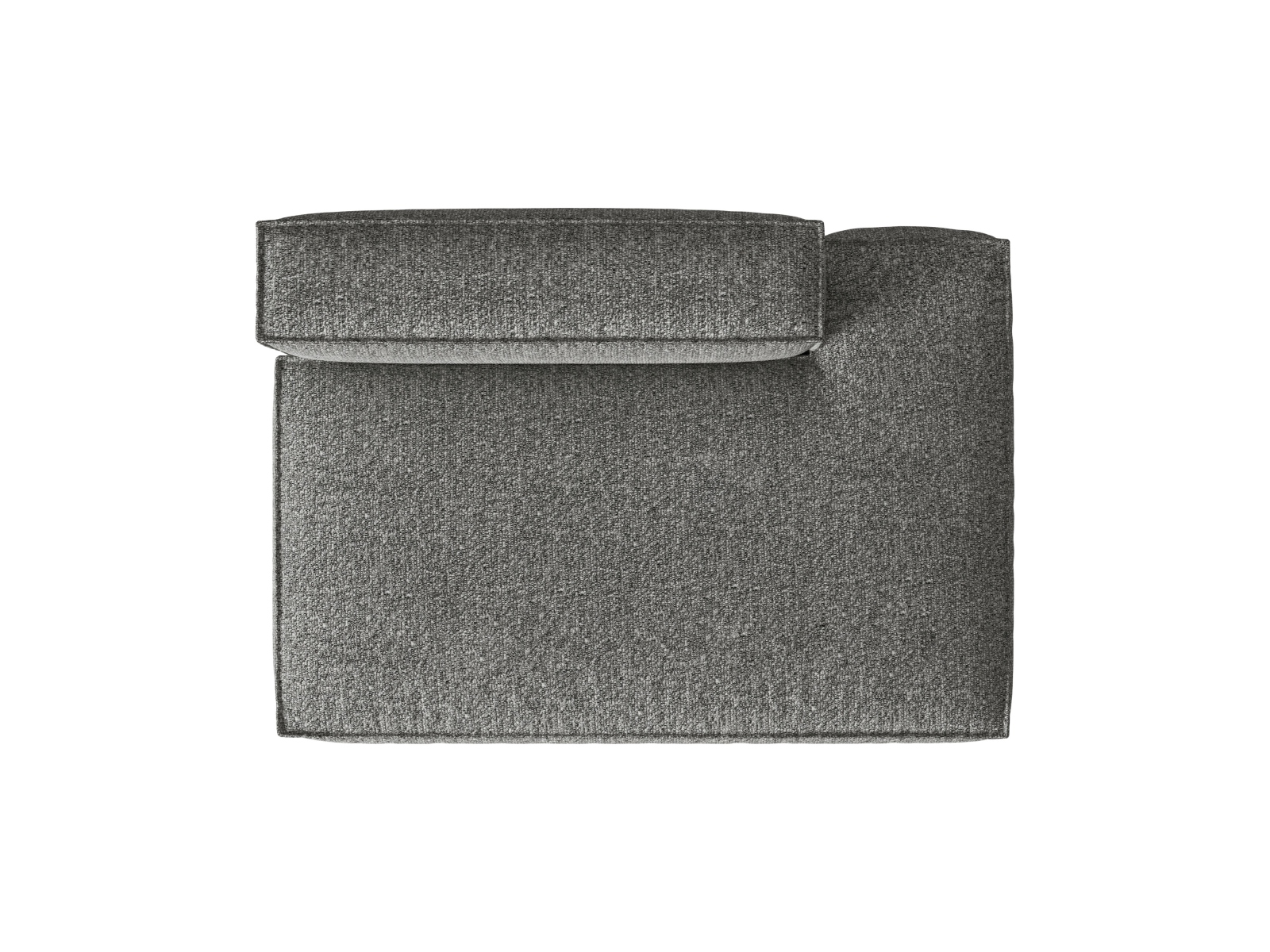 Boucle Right Modular Sofa, "Nuria", 3 Seats, 165x110x72