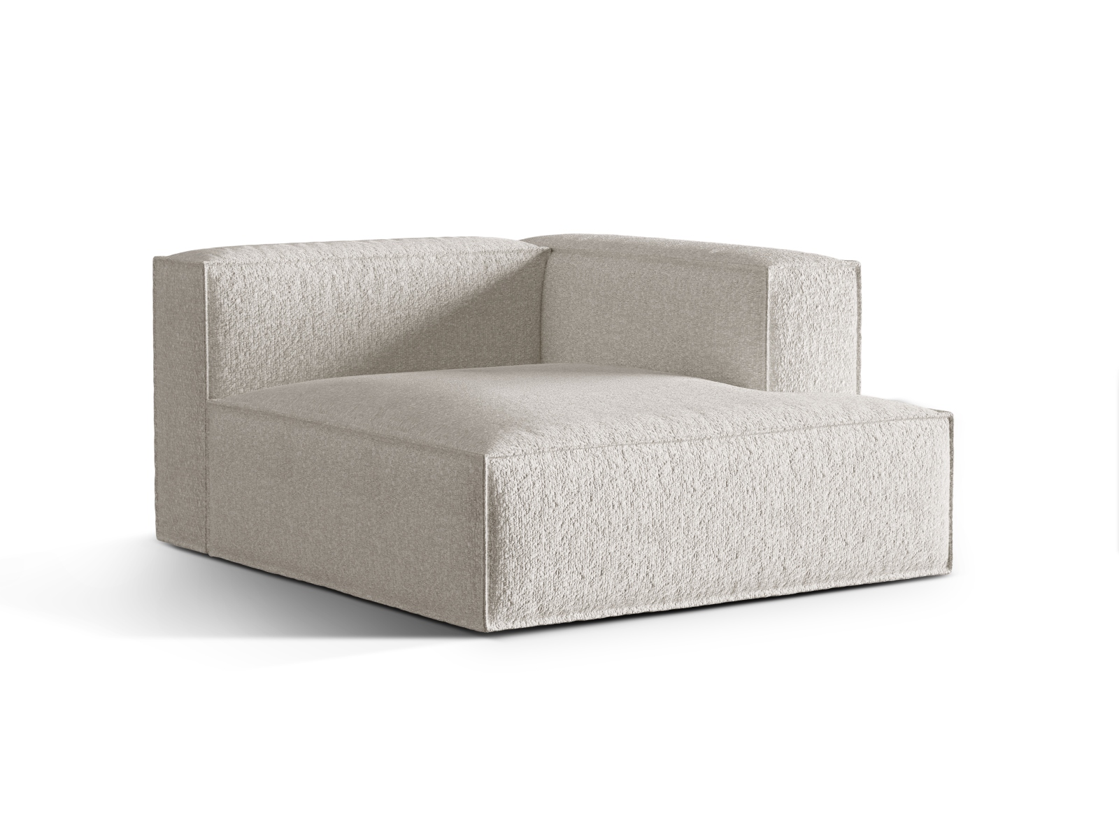 Boucle Chaise Longue Right, "Nuria", 1 Seat, 127x147x72