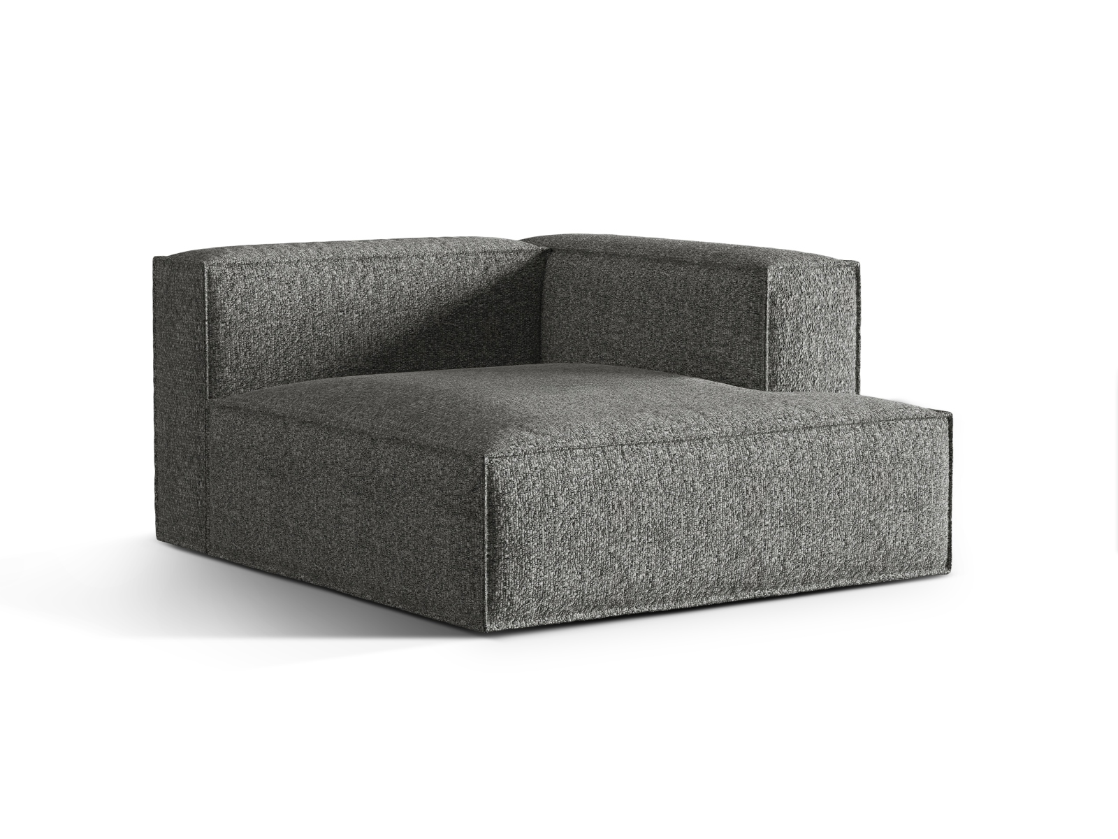 Boucle Chaise Longue Right, "Nuria", 1 Seat, 127x147x72