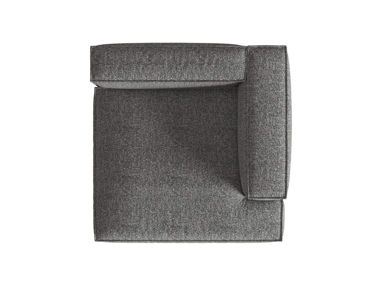 Boucle Chaise Longue Right, "Nuria", 1 Seat, 127x147x72