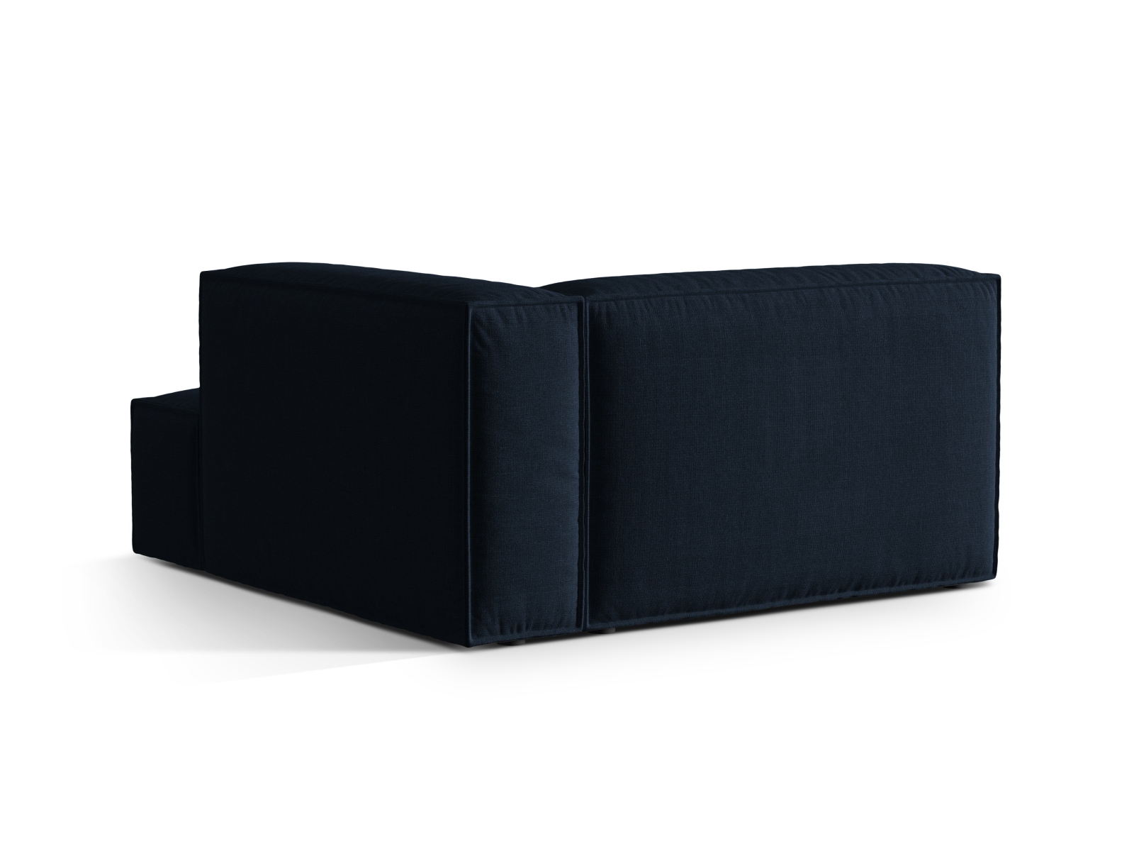 Velvet Chaise Longue Right, "Nuria", 1 Seat, 147x147x72