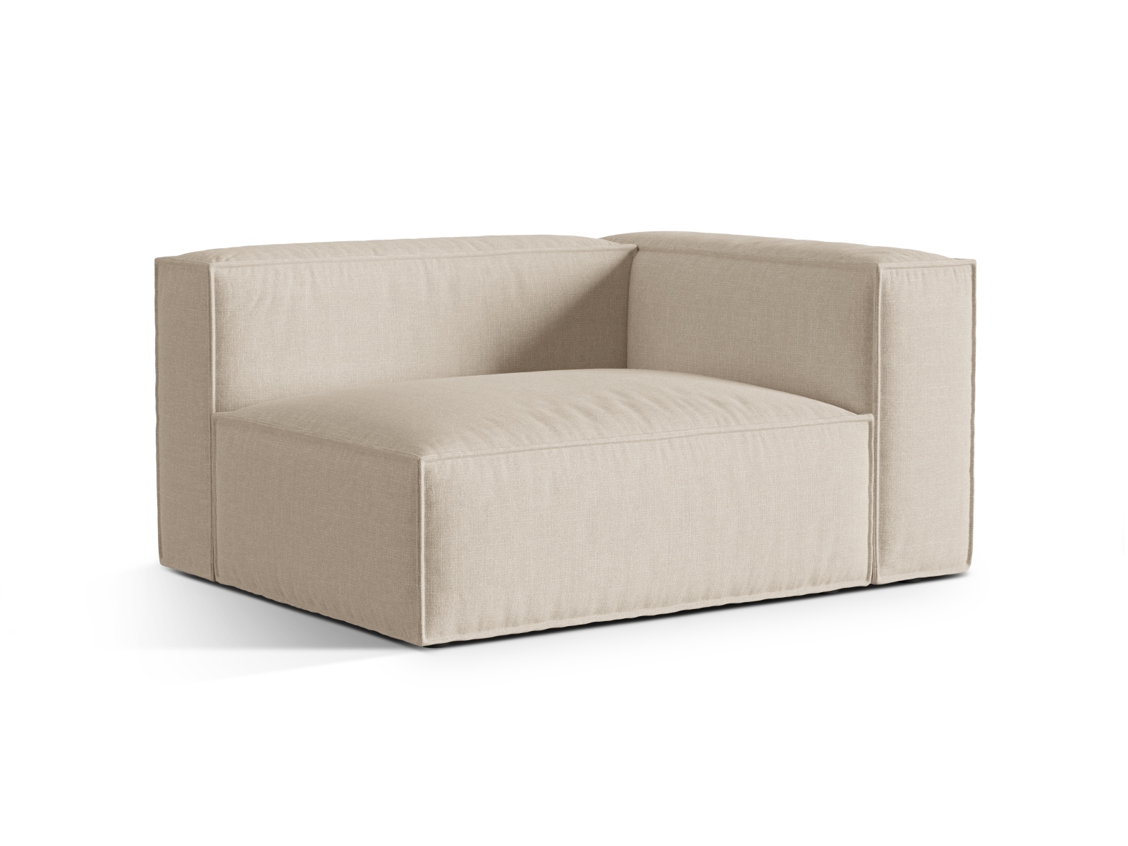 Right Modular Sofa, "Nuria", 2 Seats, 145x110x72