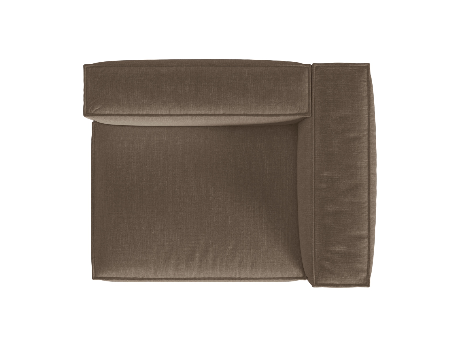 Right Modular Sofa, "Nuria", 2 Seats, 145x110x72