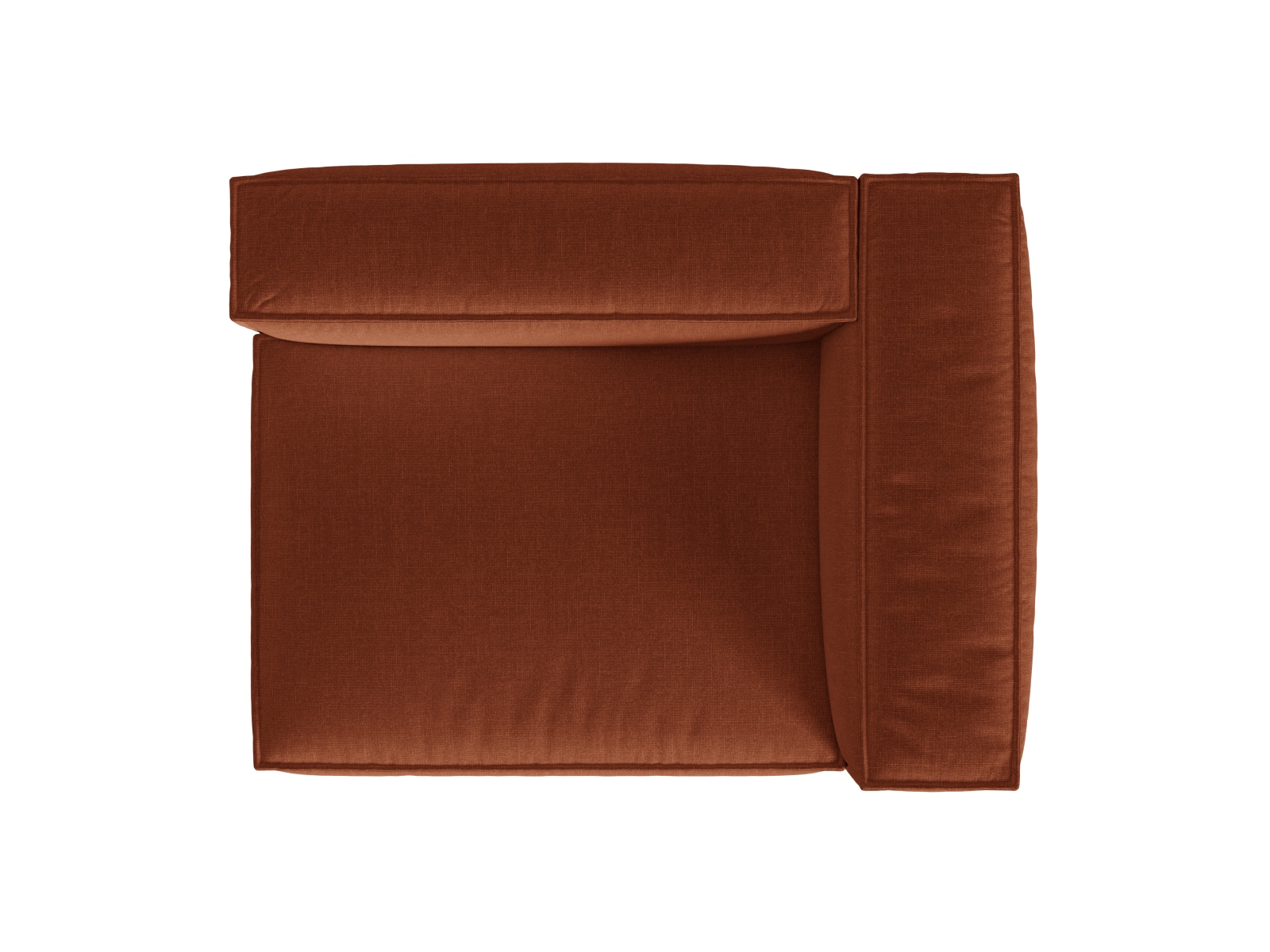 Right Modular Sofa, "Nuria", 2 Seats, 145x110x72