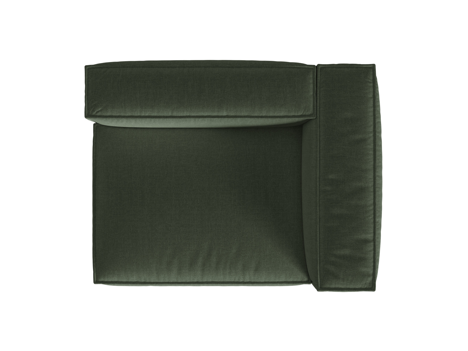 Right Modular Sofa, "Nuria", 2 Seats, 145x110x72