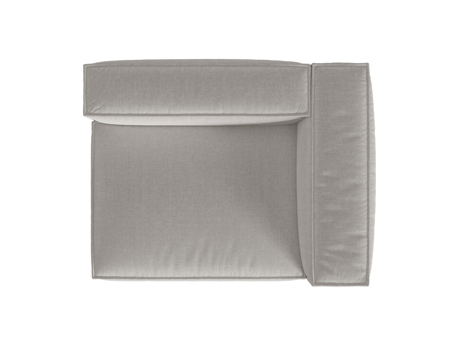 Right Modular Sofa, "Nuria", 2 Seats, 145x110x72