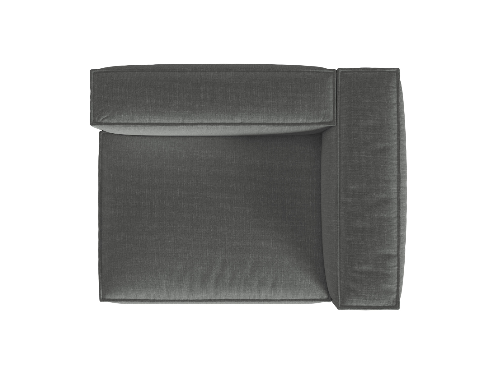 Right Modular Sofa, "Nuria", 2 Seats, 145x110x72
