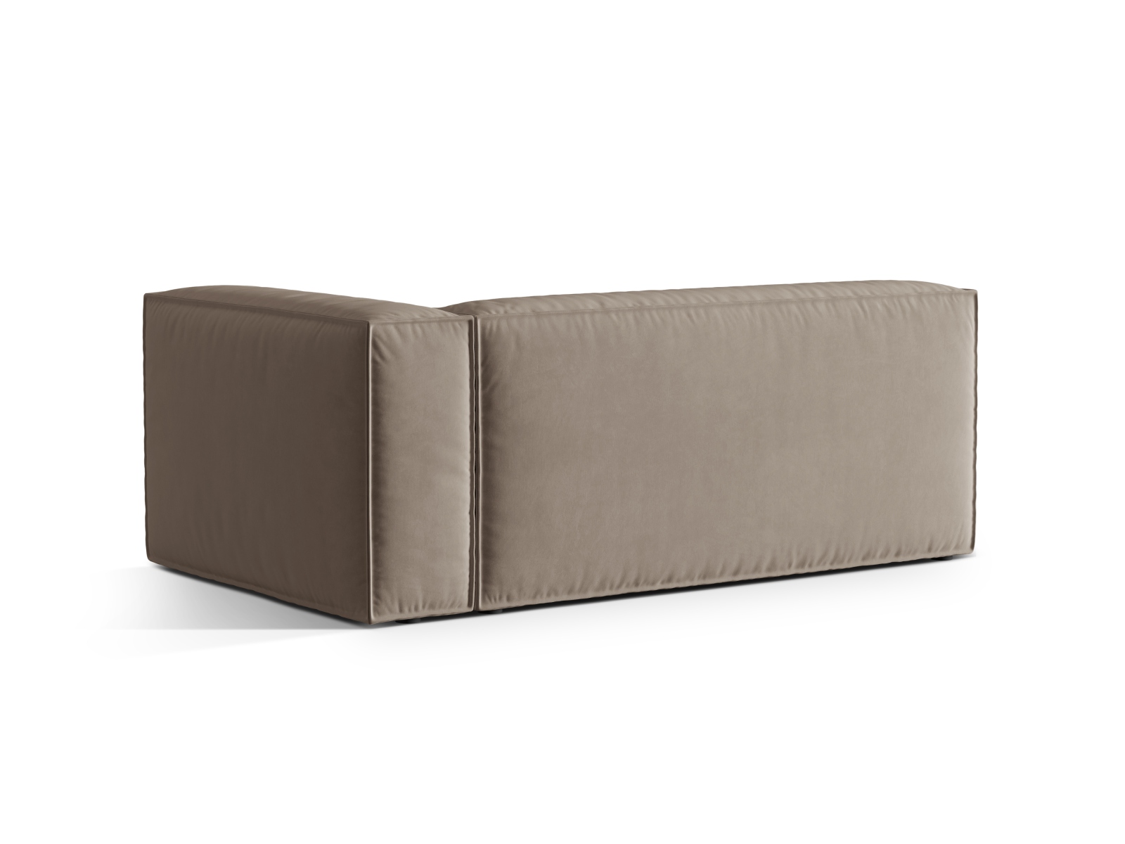 Velvet Right Modular Sofa, "Nuria", 3 Seats, 185x110x72