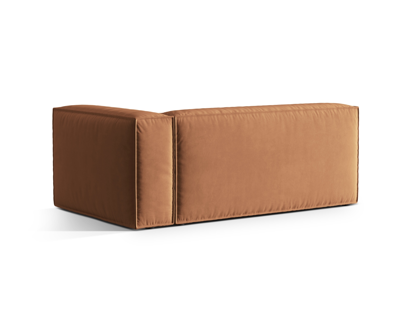 Velvet Right Modular Sofa, "Nuria", 3 Seats, 185x110x72