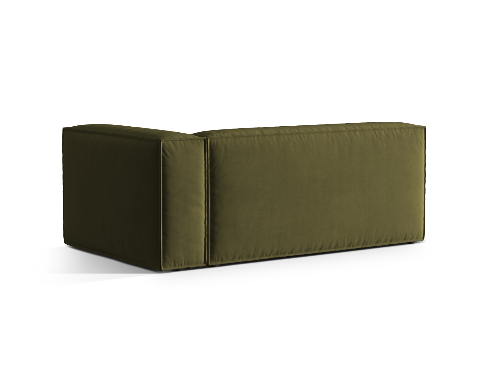 Velvet Right Modular Sofa, "Nuria", 3 Seats, 185x110x72