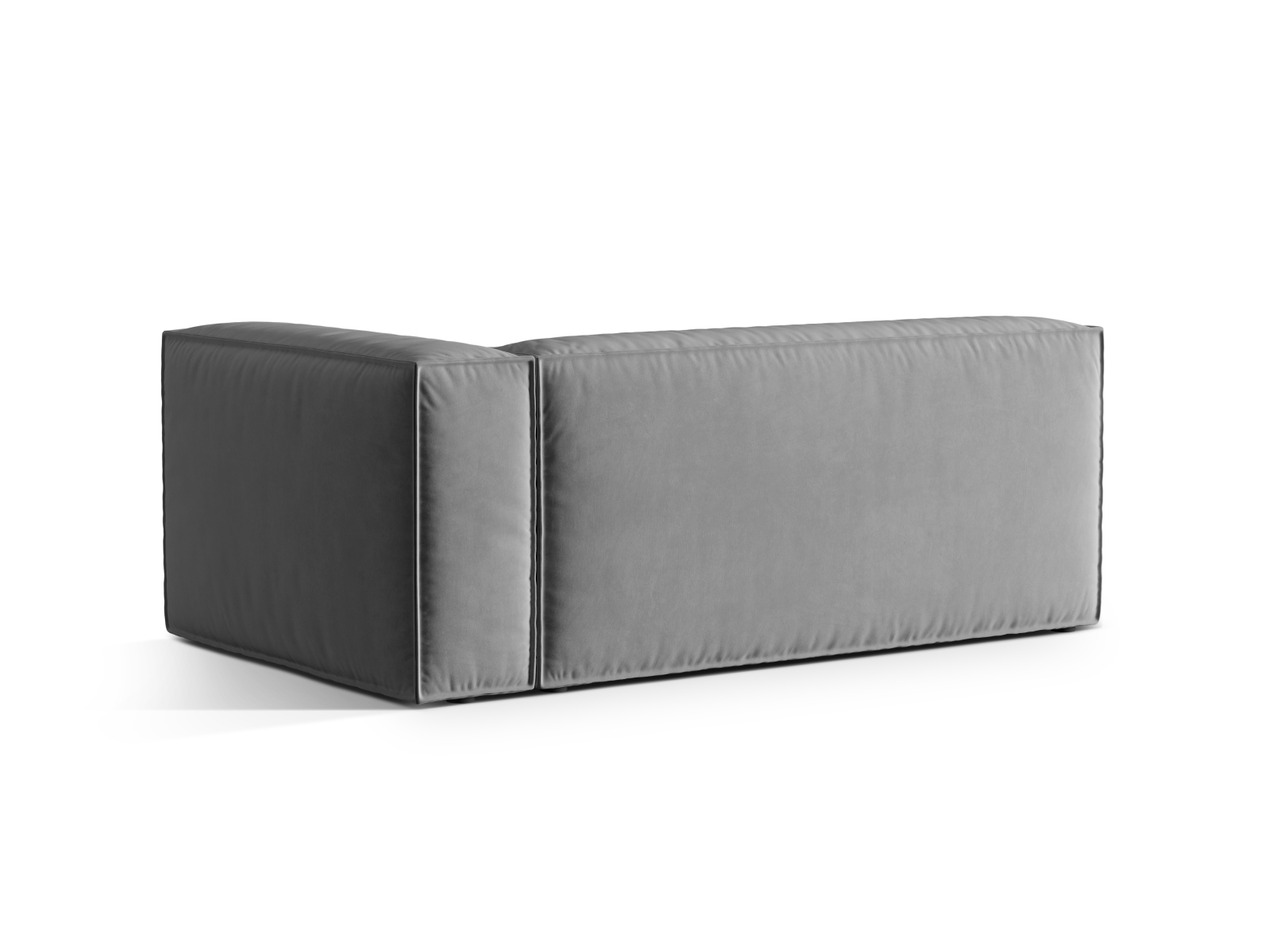 Velvet Right Modular Sofa, "Nuria", 3 Seats, 185x110x72