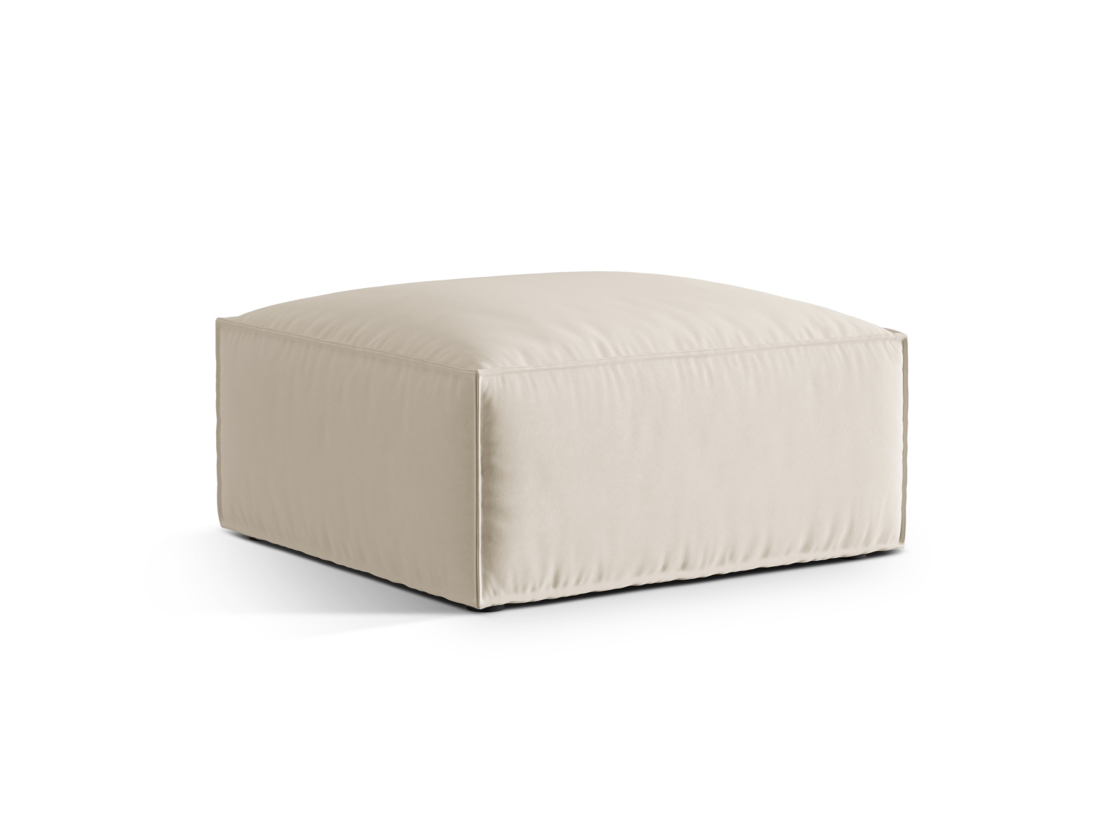 Velvet Pouf, "Nuria", 1 Seat, 85x85x45