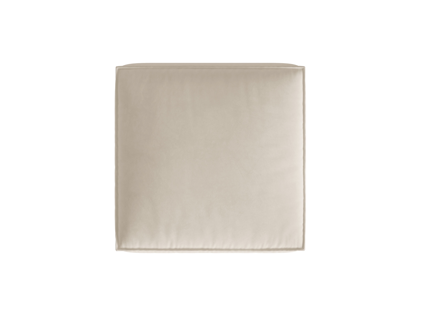 Velvet Pouf, "Nuria", 1 Seat, 85x85x45