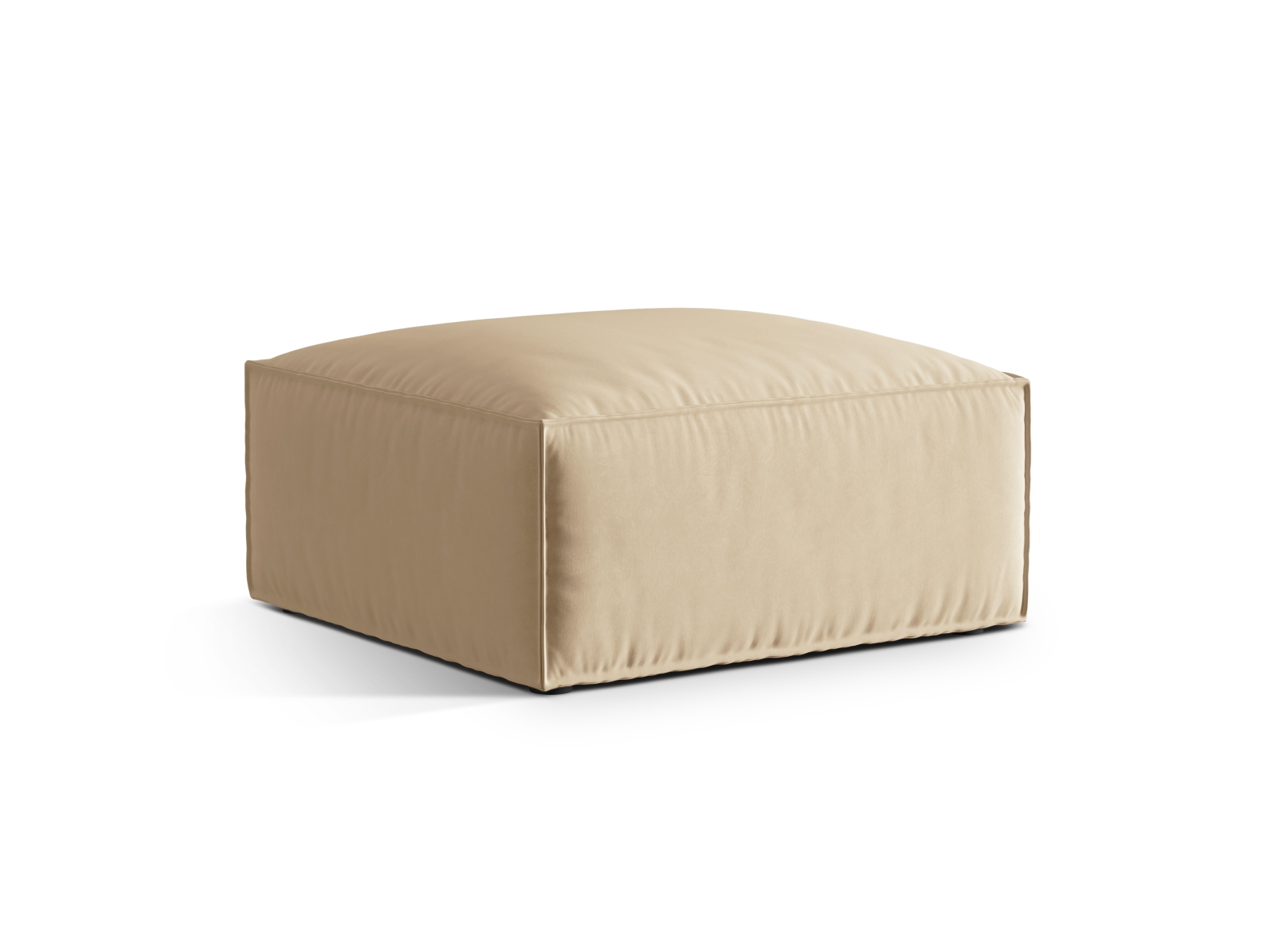 Velvet Pouf, "Nuria", 1 Seat, 85x85x45