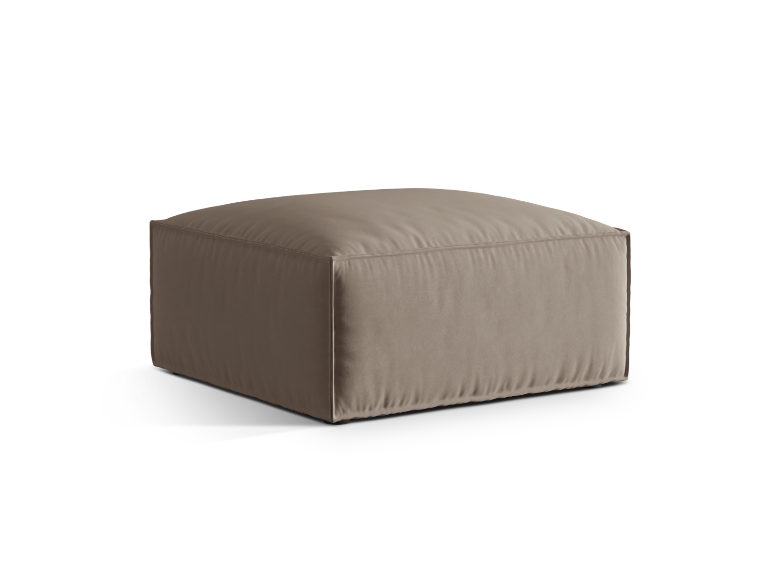 Velvet Pouf, "Nuria", 1 Seat, 85x85x45