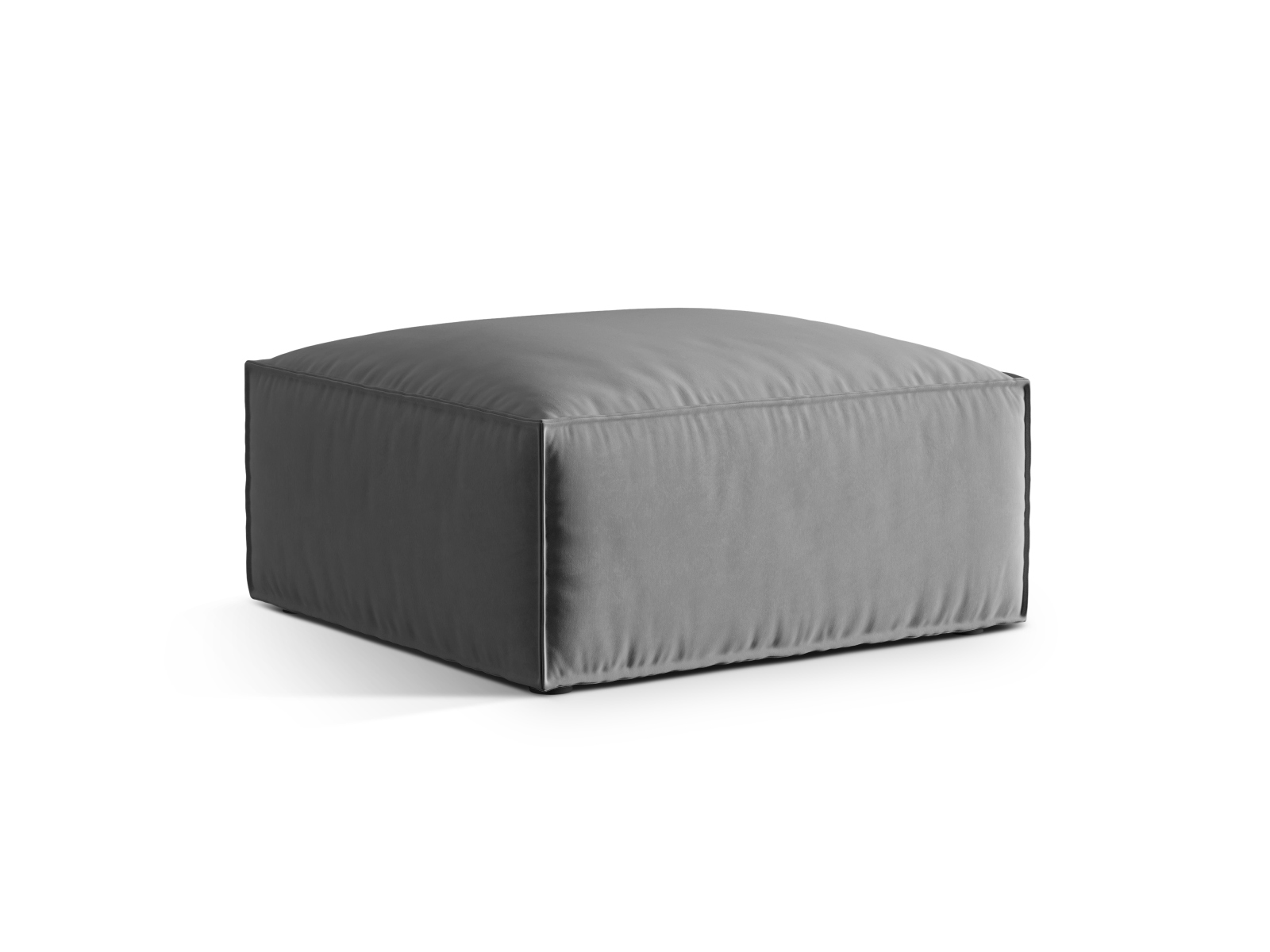 Velvet Pouf, "Nuria", 1 Seat, 85x85x45