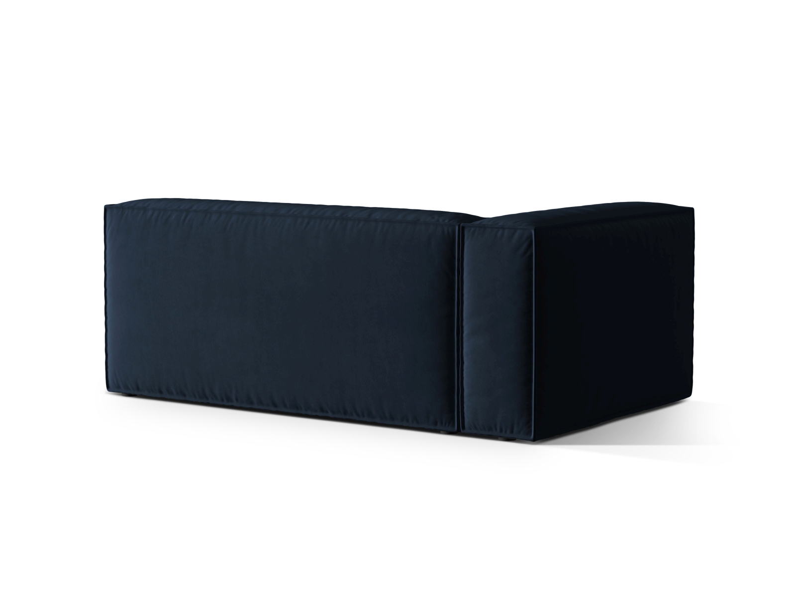 Velvet Left Modular Sofa, "Nuria", 3 Seats, 185x110x72