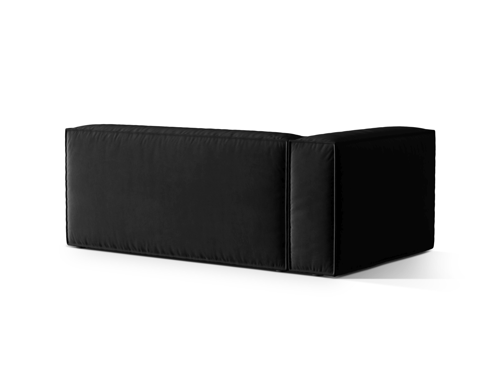 Velvet Left Modular Sofa, "Nuria", 3 Seats, 185x110x72