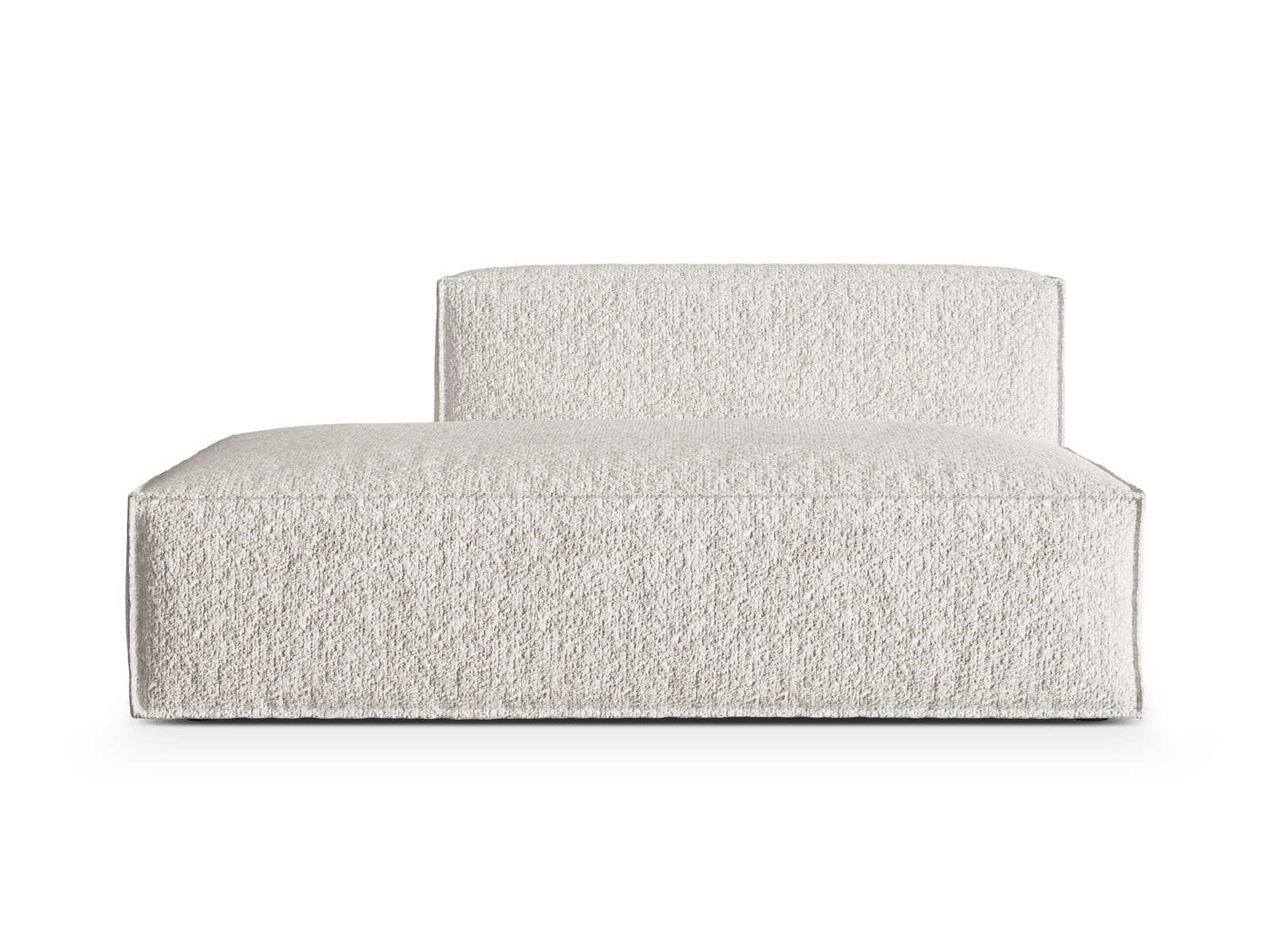 Boucle Left Modular Sofa, "Nuria", 3 Seats, 165x110x72