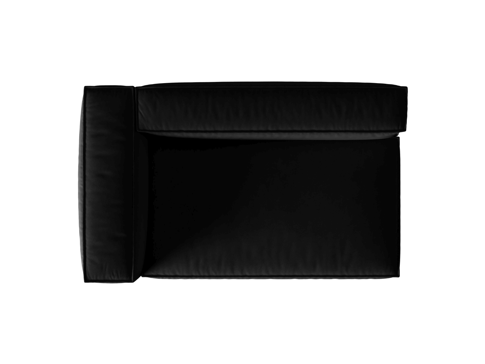 Velvet Left Modular Sofa, "Nuria", 3 Seats, 185x110x72