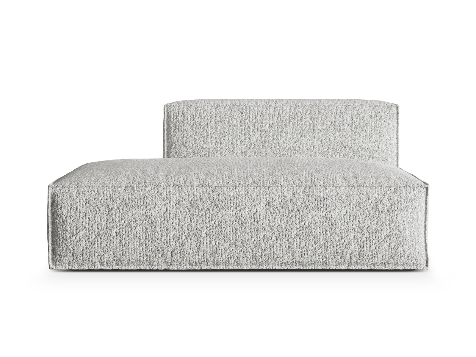 Boucle Left Modular Sofa, "Nuria", 3 Seats, 165x110x72