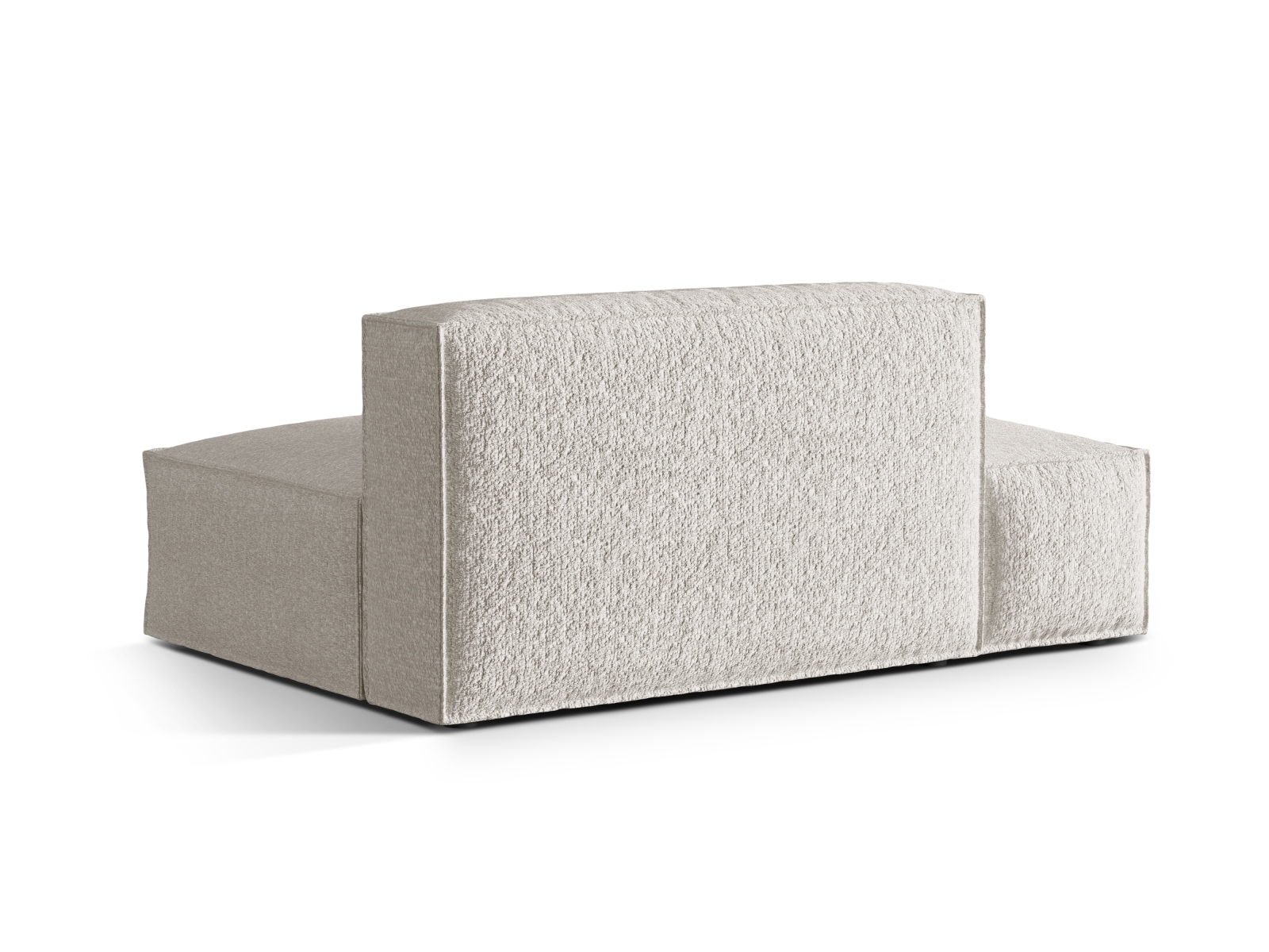 Boucle Left Modular Sofa, "Nuria", 3 Seats, 165x110x72