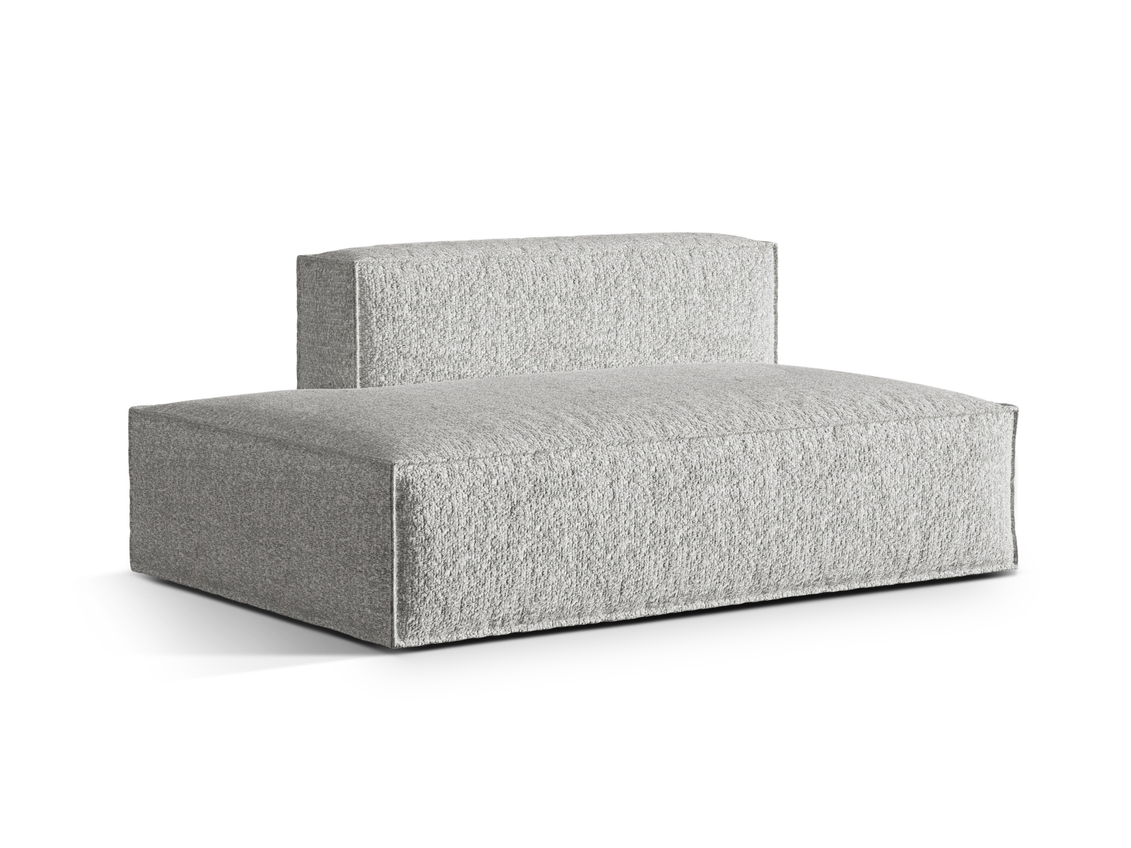 Boucle Left Modular Sofa, "Nuria", 3 Seats, 165x110x72
