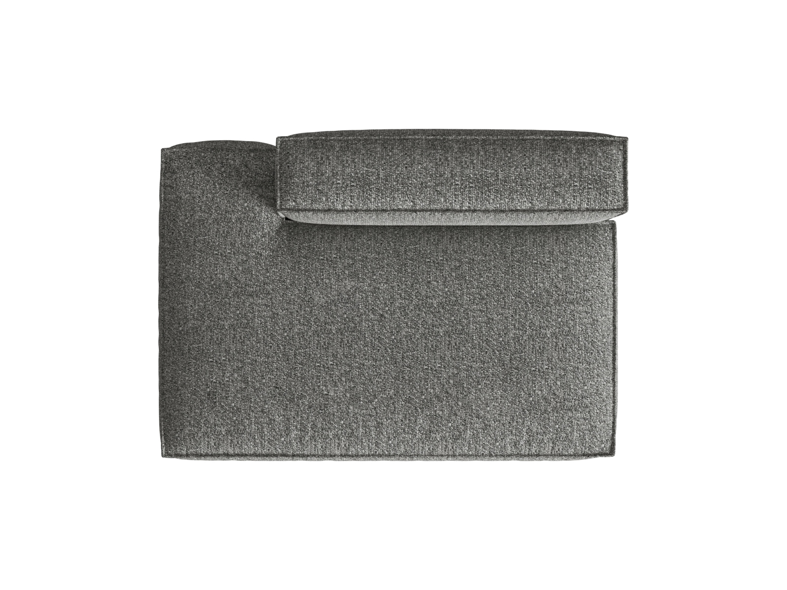 Boucle Left Modular Sofa, "Nuria", 3 Seats, 165x110x72