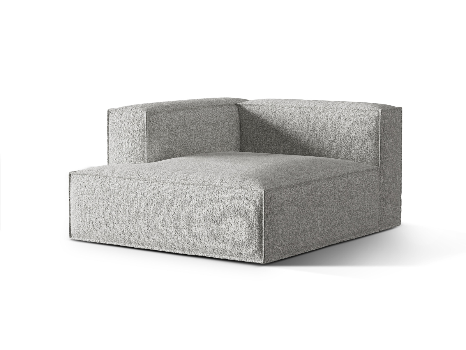 Boucle Chaise Longue Left, "Nuria", 1 Seat, 127x147x72